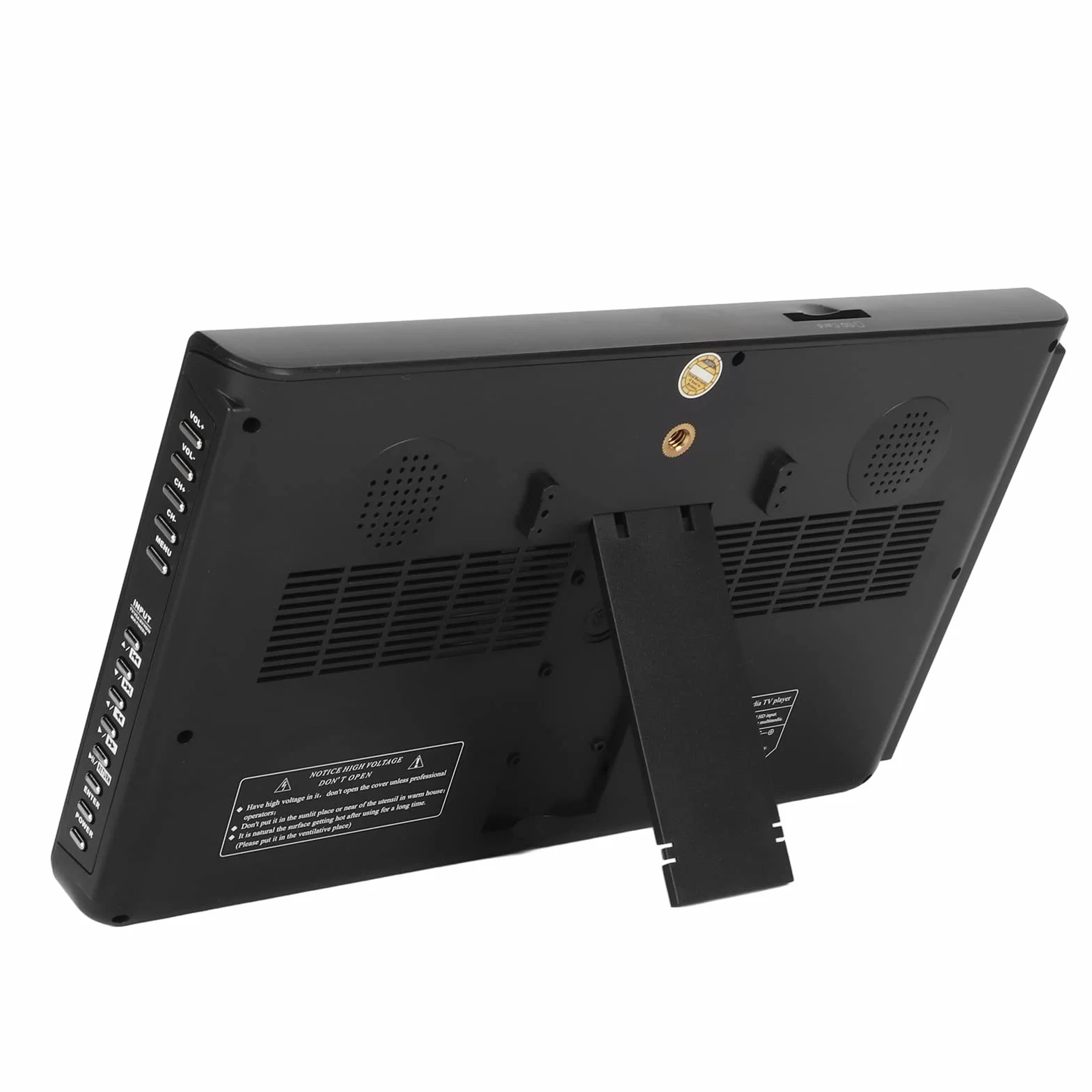 TV Numérique Portable 10 Pouces, écran TFT LED HD, pour Voiture, Caravane, Camping, Extérieur ou Cuisine, Batterie Intégrée, Prend en la Télévision Analogique, Carte USB