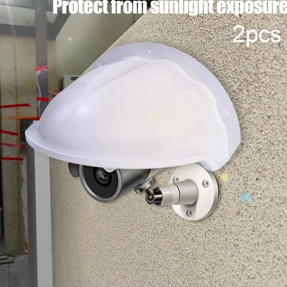 Honseadek Protection étanche pour caméra de vidéosurveillance - Protection contre la pluie - Protection contre les intempéries et la poussière - Pare-soleil pour systèmes de surveillance (1 pièce)