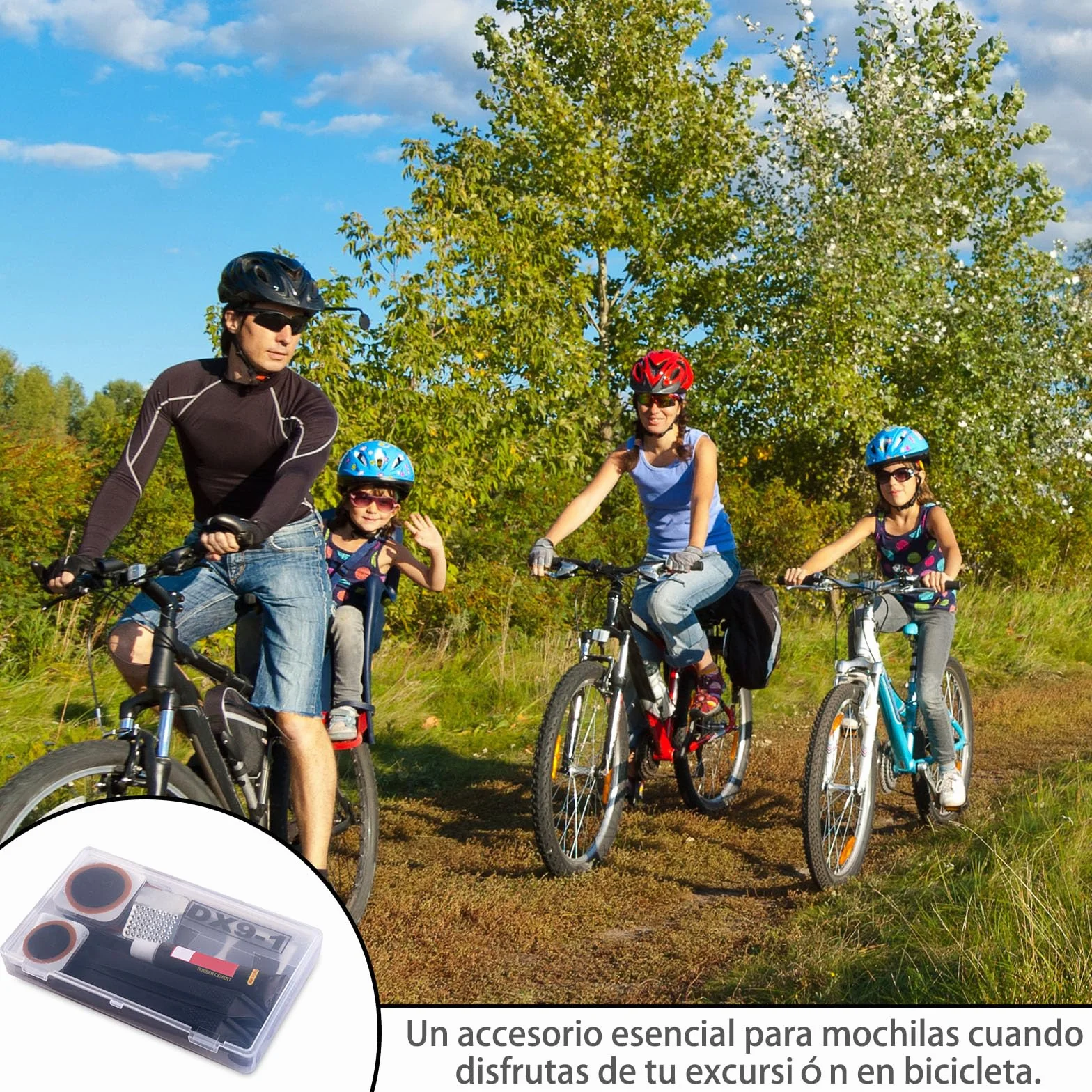 Kit de Réparation Pneus Vélo 24 Rustines Vulcanisation pour Chambre à Air VTT Moto Route
