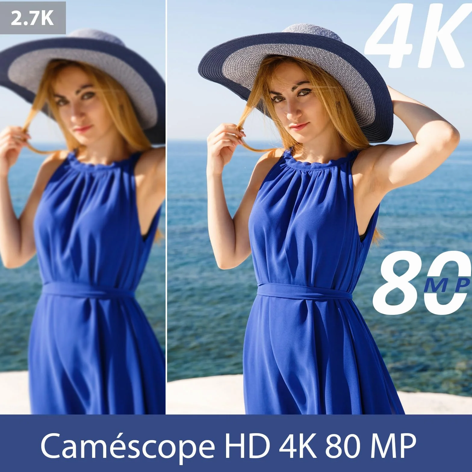 Caméscope 4K Caméra Vidéo HD 80MP 30FPS Vision Nocturne Infrarouge Zoom Numérique 18X Webcam Camescope, 3,0’’ Pouces Rotation à Écran IPS Vlogging Camera pour Youtube avec 2 Batteries, Carte SD 32Go