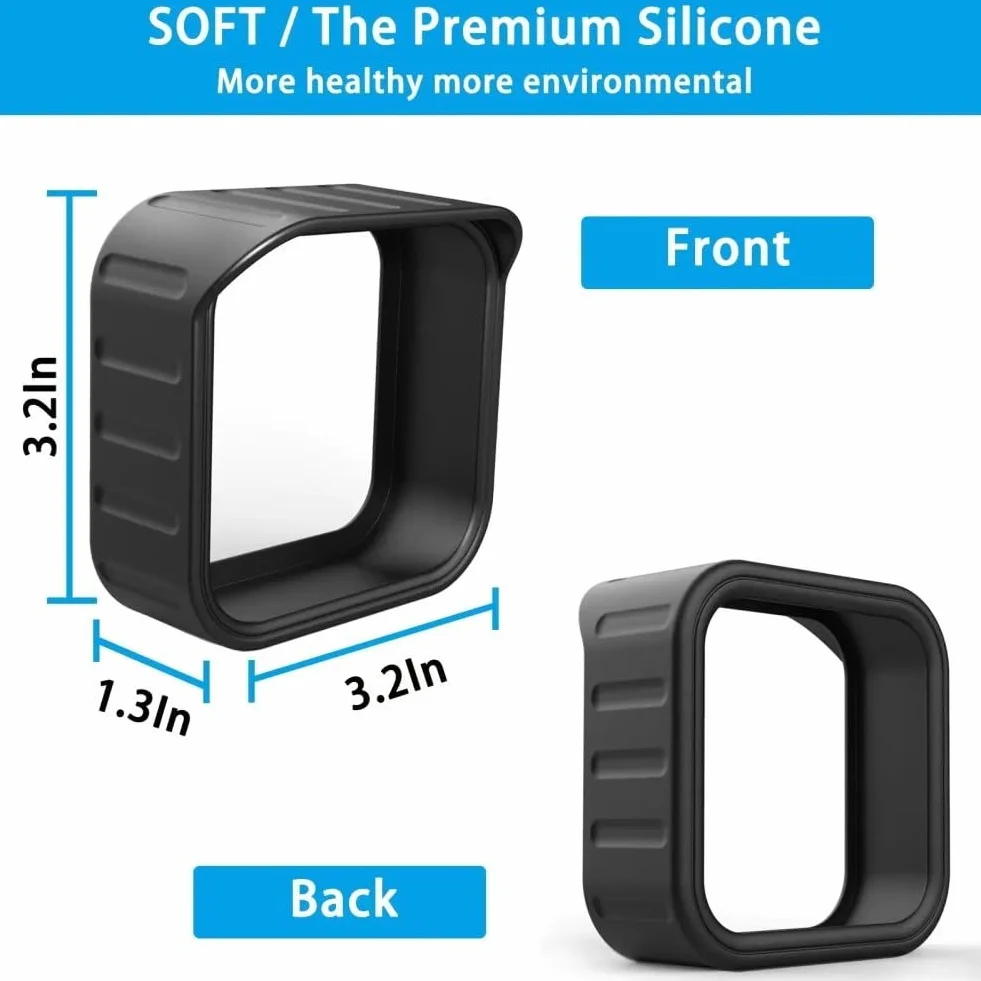 Housse de protection en silicone pour appareil photo Blink Outdoor XT2, coque de protection solaire imperméable, protection contre les intempéries pour la sécurité à domicile (noir)