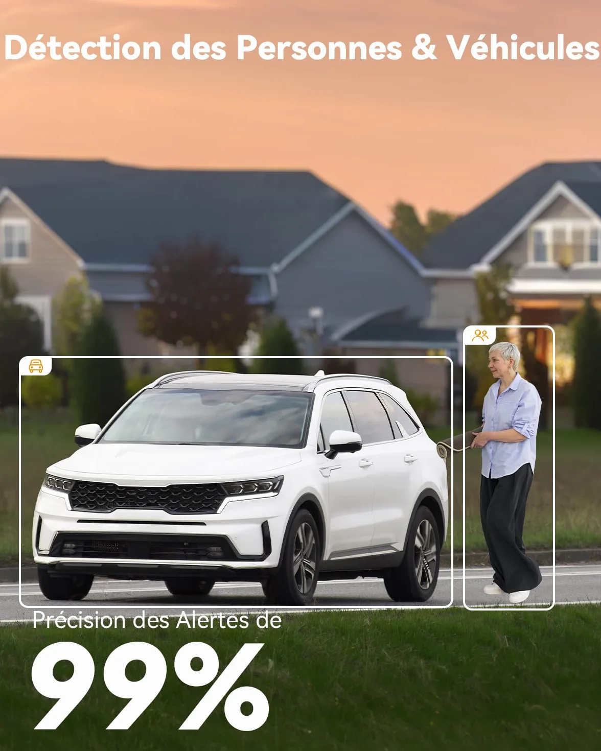 Imou 4G LTE Caméra Solaire avec Carte SIM, 10MP(5MP+5MP) Caméra Surveillance WiFi Extérieure sans Fil Double Objectif, AOV 24/7 Enregistrement, 25M Détection Personnes/Véhicules, microSD 64Go Incluse