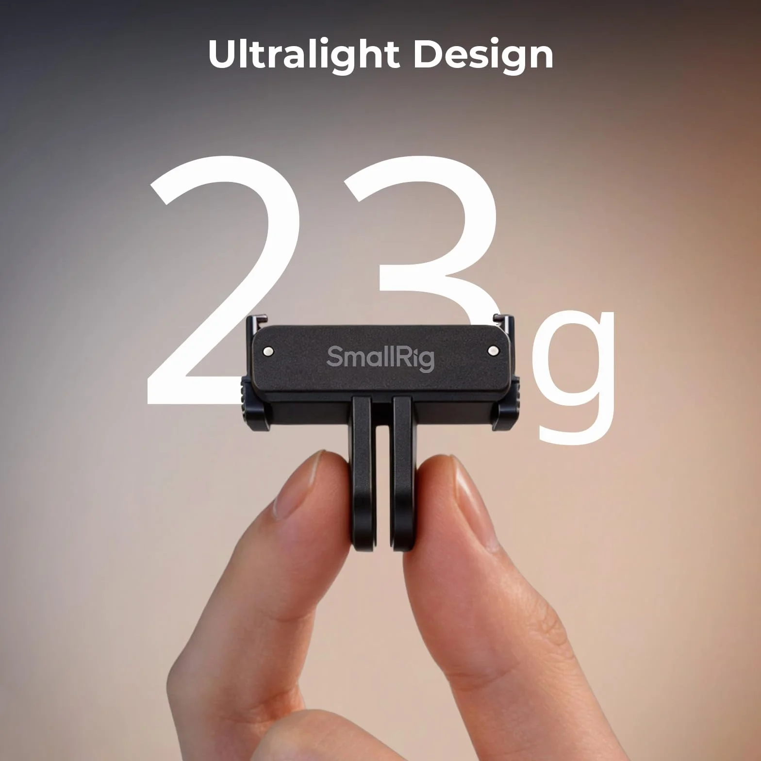 SMALLRIG Action 6 / Nano Adaptateur Magnétique à Dégagement Rapide pour DJI Osmo Action 6 / Osmo Nano, Lot de 2 avec Fixation à 2 Broches et Filetage 1/4"-20, pour Trépied/Perche à Selfie - 5918