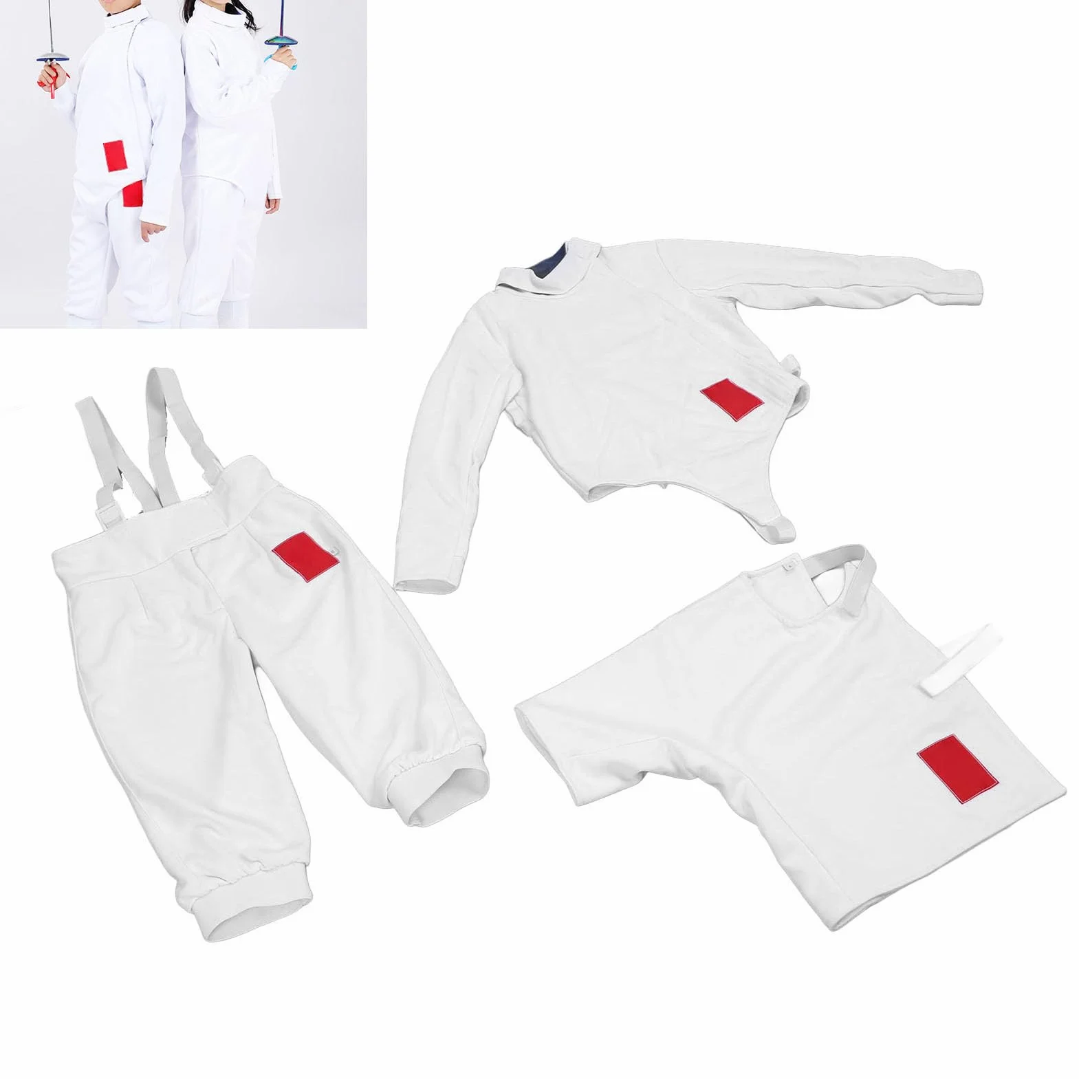 Gilet de Veste Uniforme d'Escrime pour Enfant Foil Epee Kid