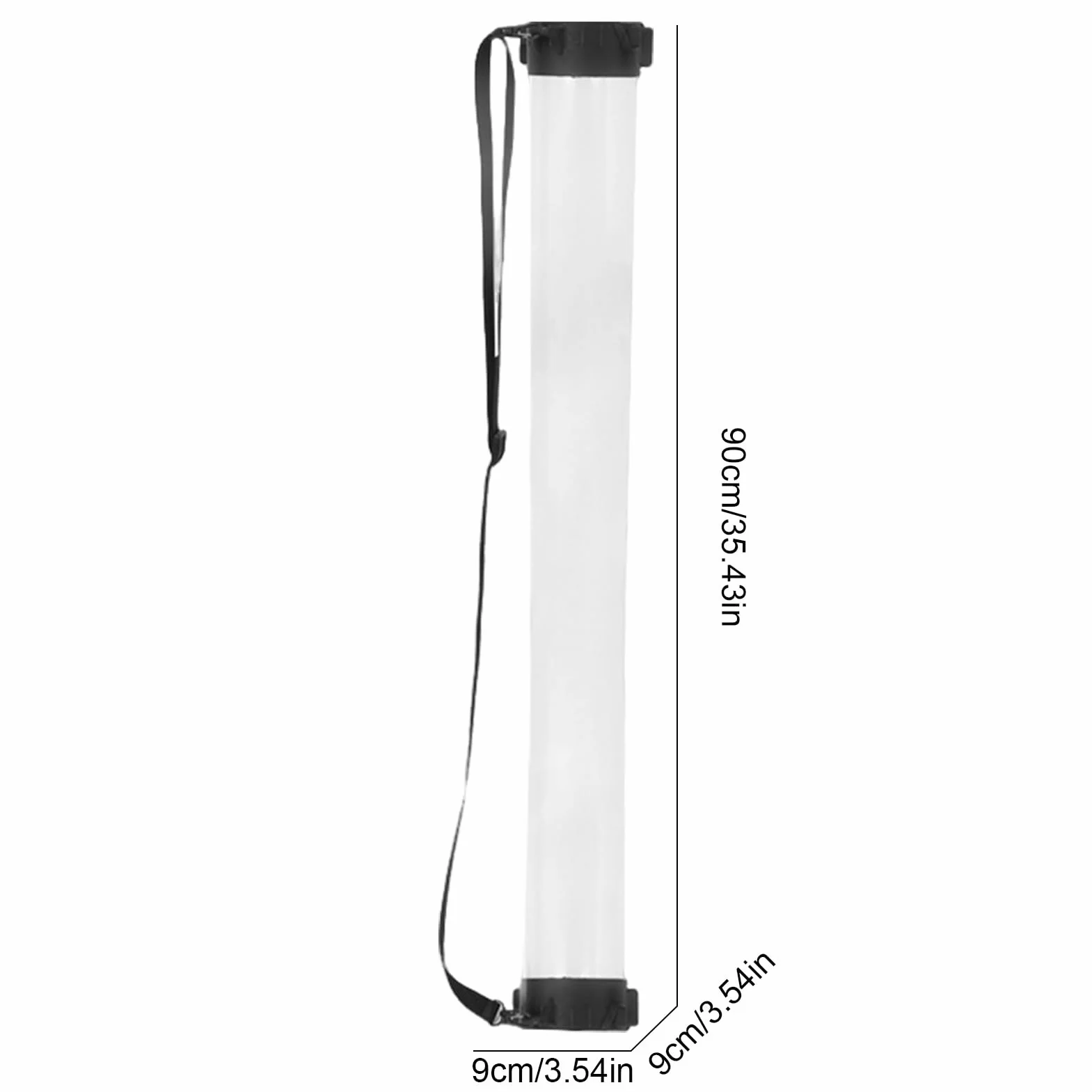 Retriever Tube de ramassage de grande capacité pour 12 balles, chariot transparent pour tennis, pickleball et golf
