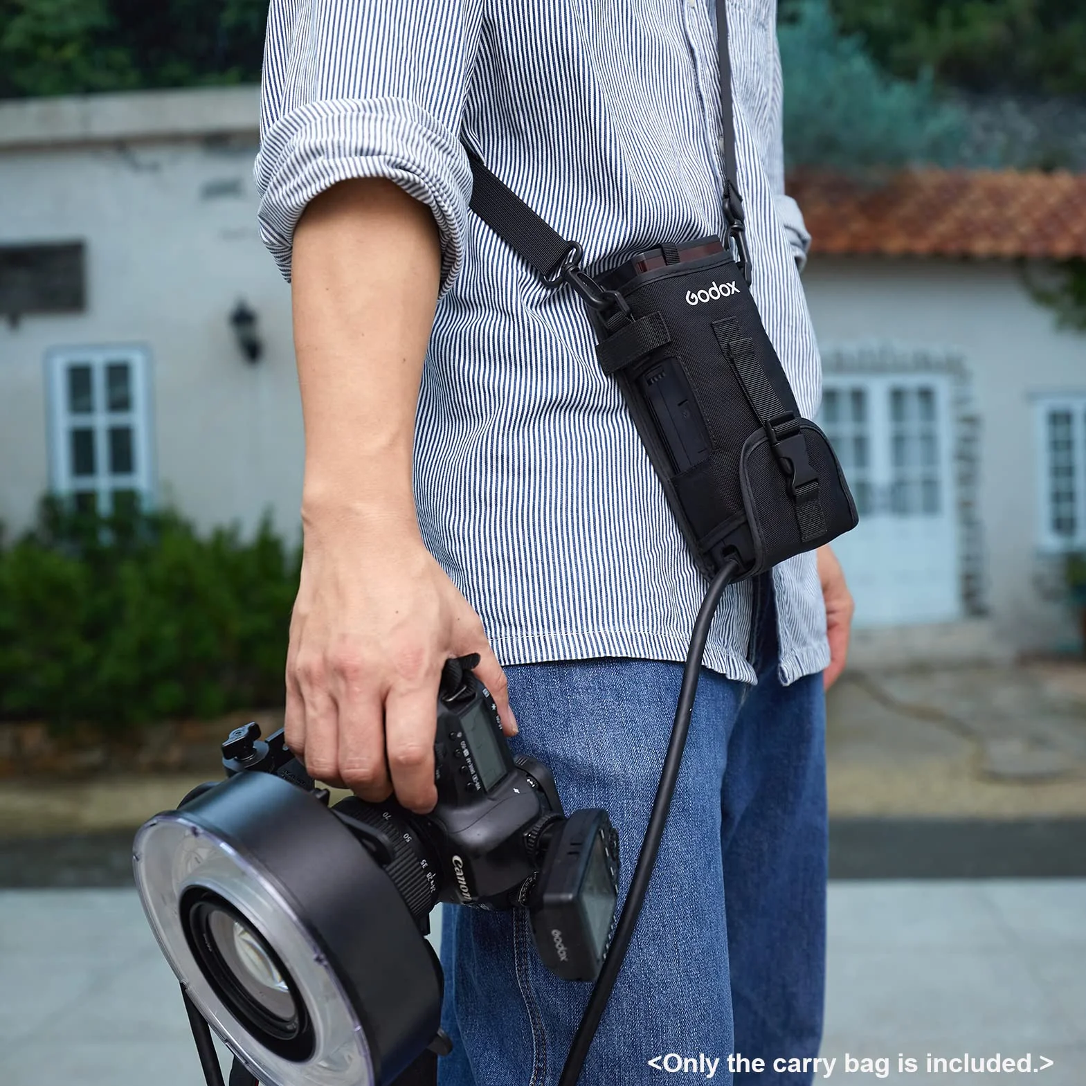 Godox CB-57 Sac de Transport Portable avec bandoulière réglable pour Flash Godox AD200/ AD200Pro