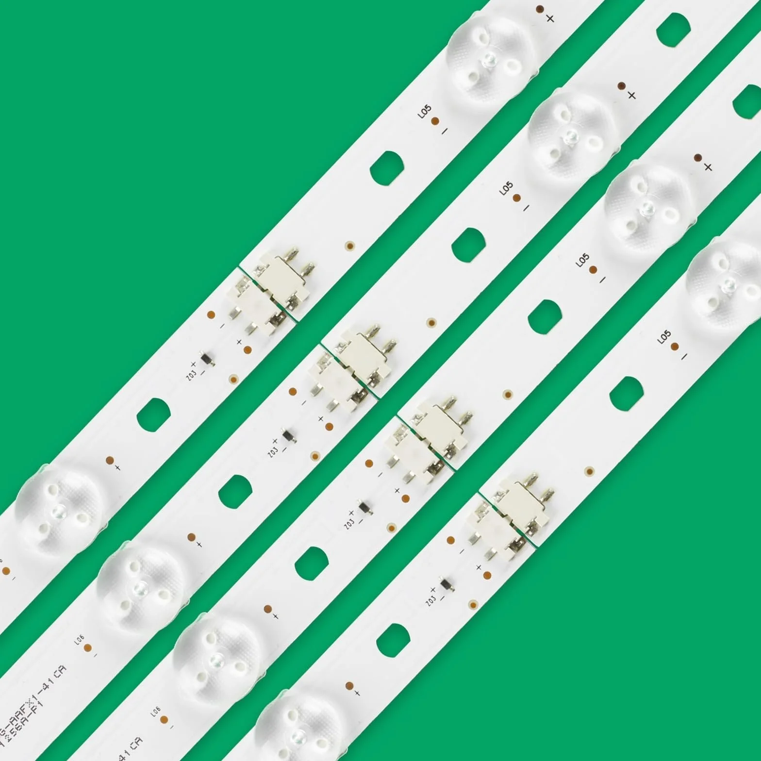 Kit 8 pièces Bande de rétro-éclairage LED for LG 49UJ630V 49LJ550M 49LJ5500 49LG594V NC490DUE-AAFX1-41CA GAN01-1294A-P1 GAN01-1295A-P1
