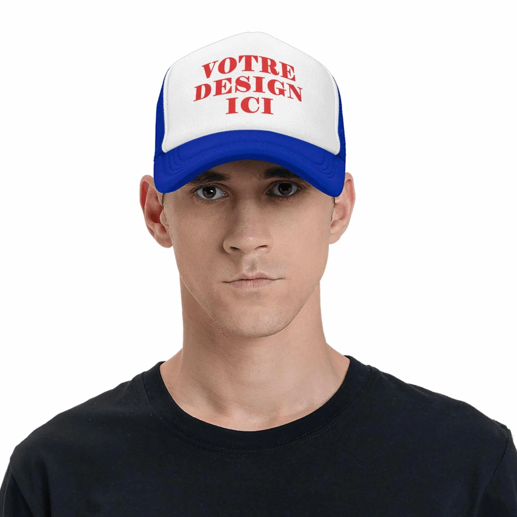 Casquette personnalisable baseball avec votre logo, casquette trucker unisexe en mesh