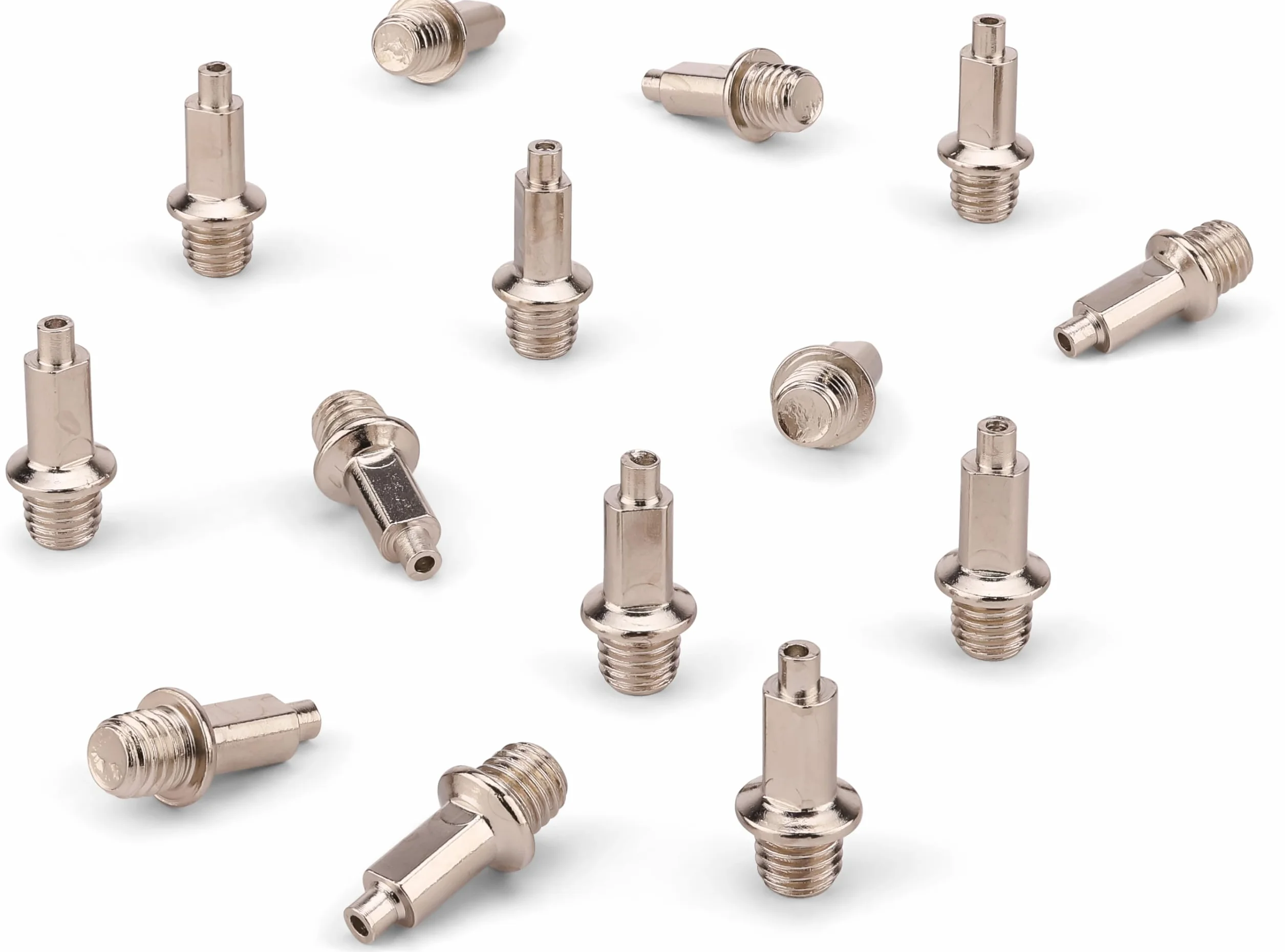 HAEST Pointes Acier 9 mm Forme Tower Argentées 2,0 g pour Saut en Hauteur Lot de 14 Compétition
