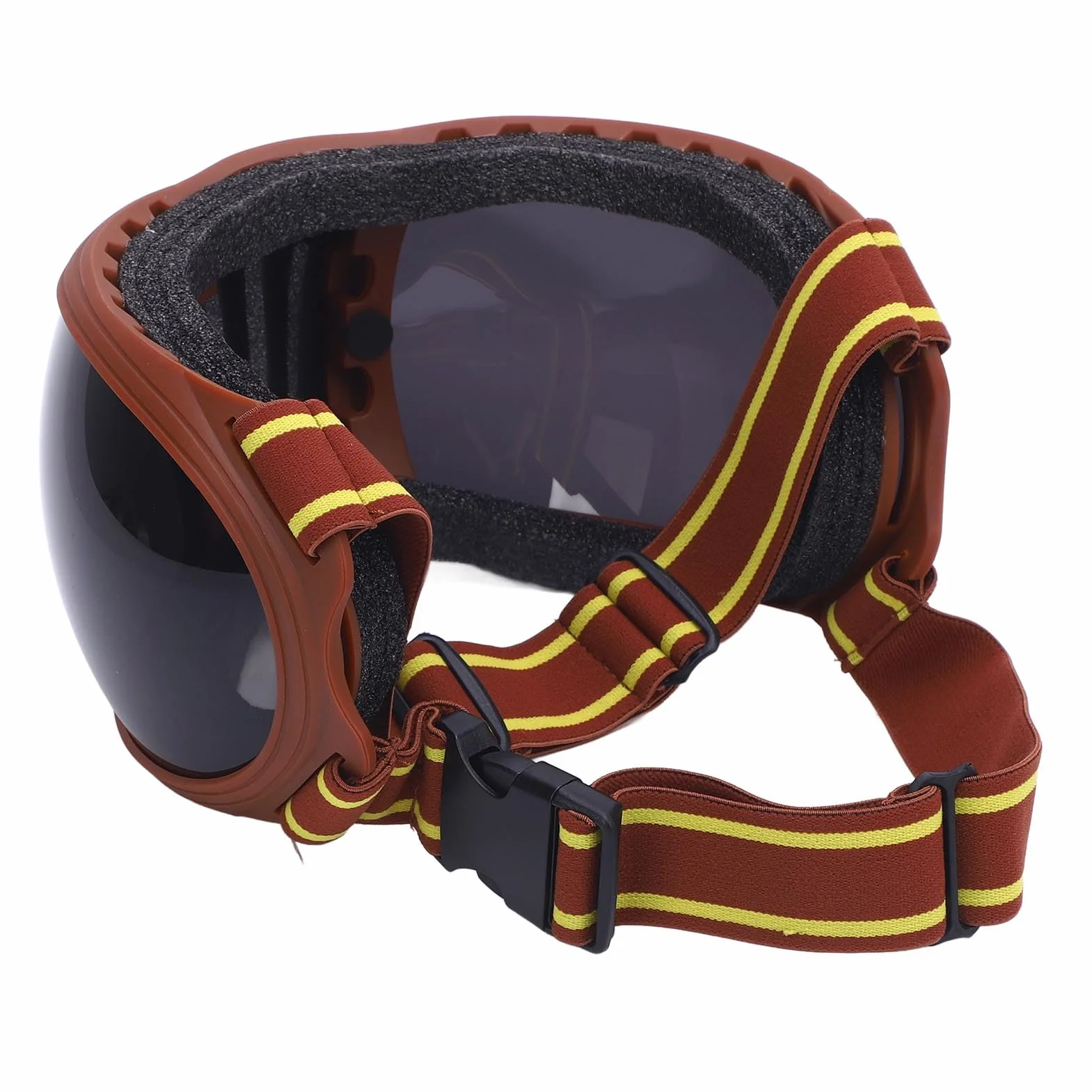 Lunettes d'équitation UV400 Sangles Réglables Rembourrage Mou Sportives Soleil (Gray)