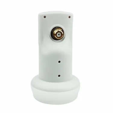 Pack HDSAT Parabole Satellite Fibre Composite Blanche 60cm Brides INOX + LNB Single HD 4K