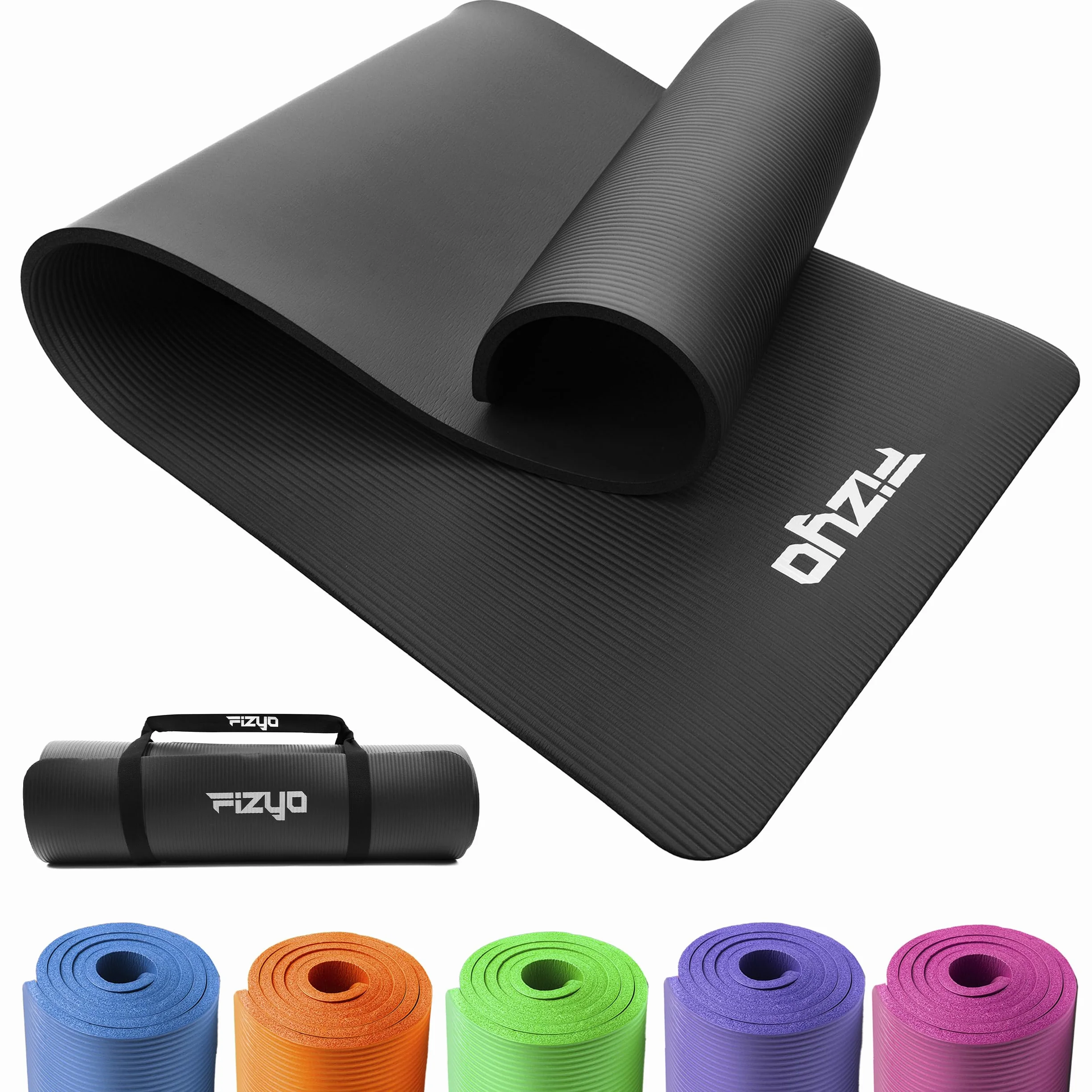 Tapis de yoga Fizyo Mousse NBR antidérapante Caoutchouc Synthétique