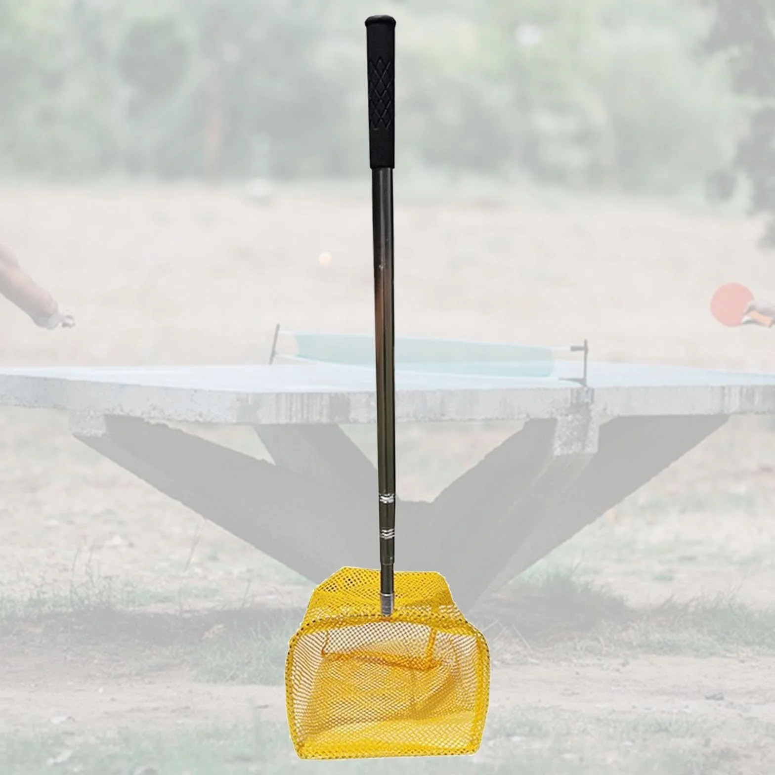Milageto Ramasse-balles de Tennis de Table avec Filet, Sac télescopique Portable réglable