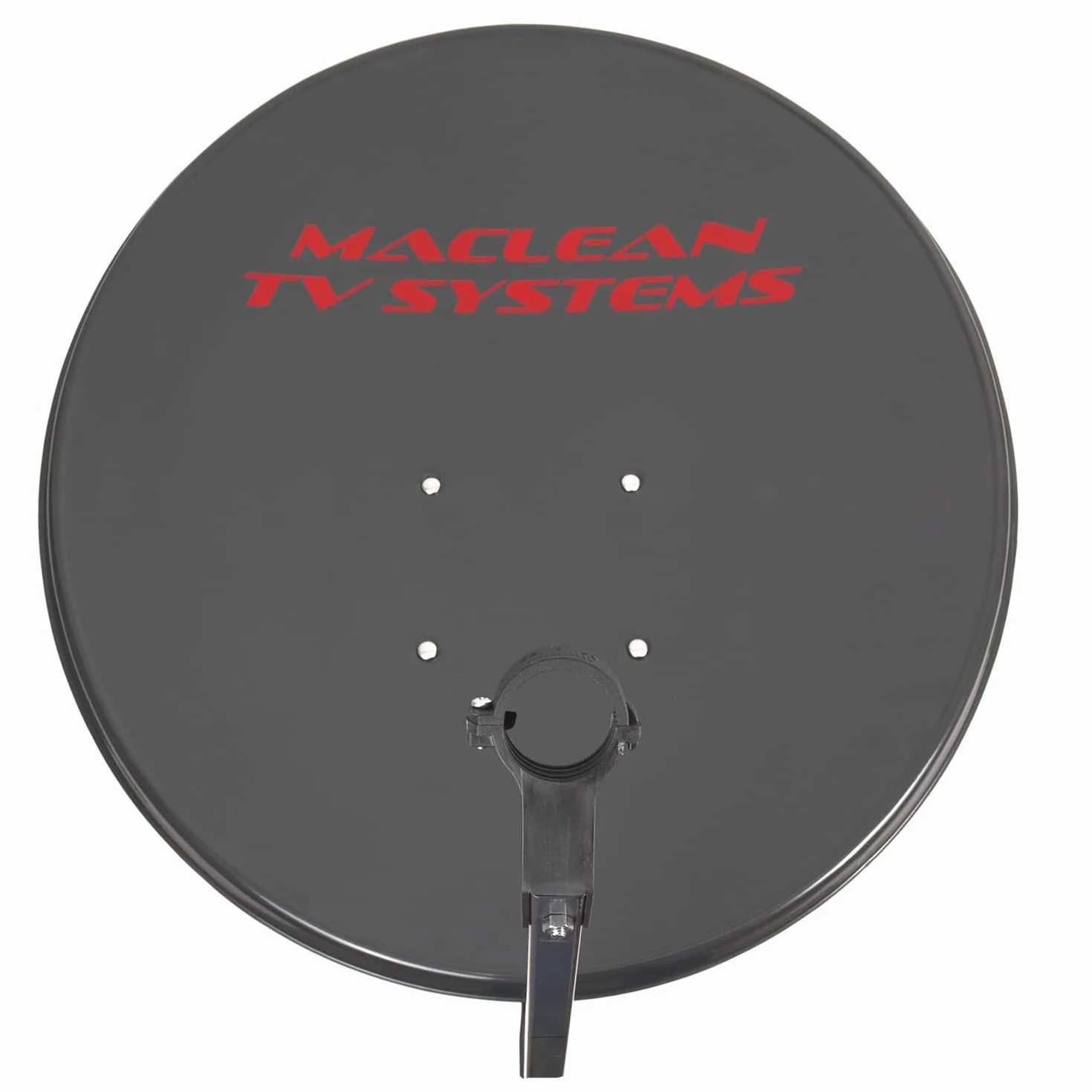 Maclean MCTV-929 Satellitenschüssel mit LNB-Halterung und Masthalterung Sat Antenne Satspiegel LNB Tragarm Phosphatierter Stahl (90cm Durchmesser)