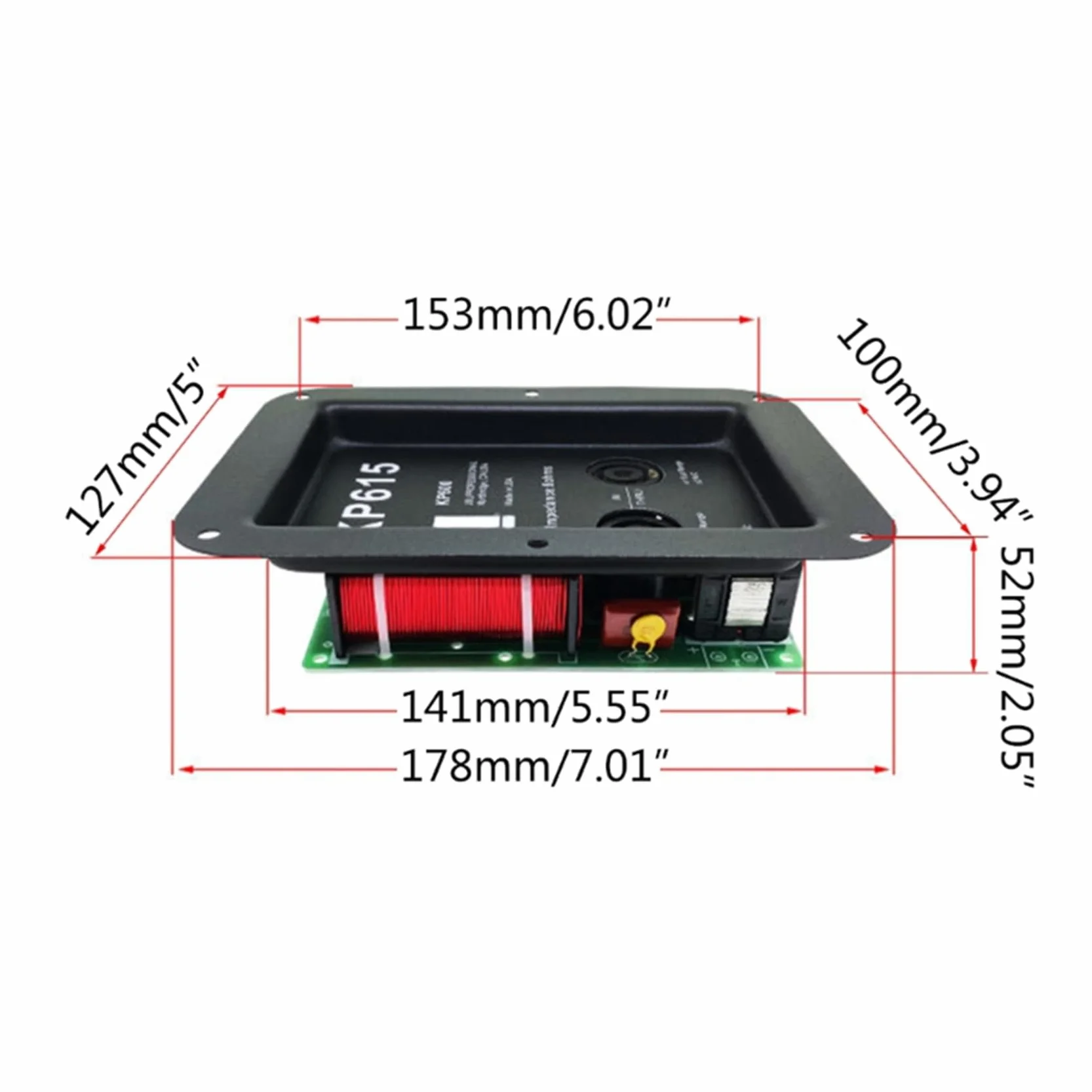 2X Diviseur Audio 2 Voies Module Diviseur de Fréquence de Croisement Treble HiFi Filtre de Croisement Carte Distributrice pour Haut-Parleur