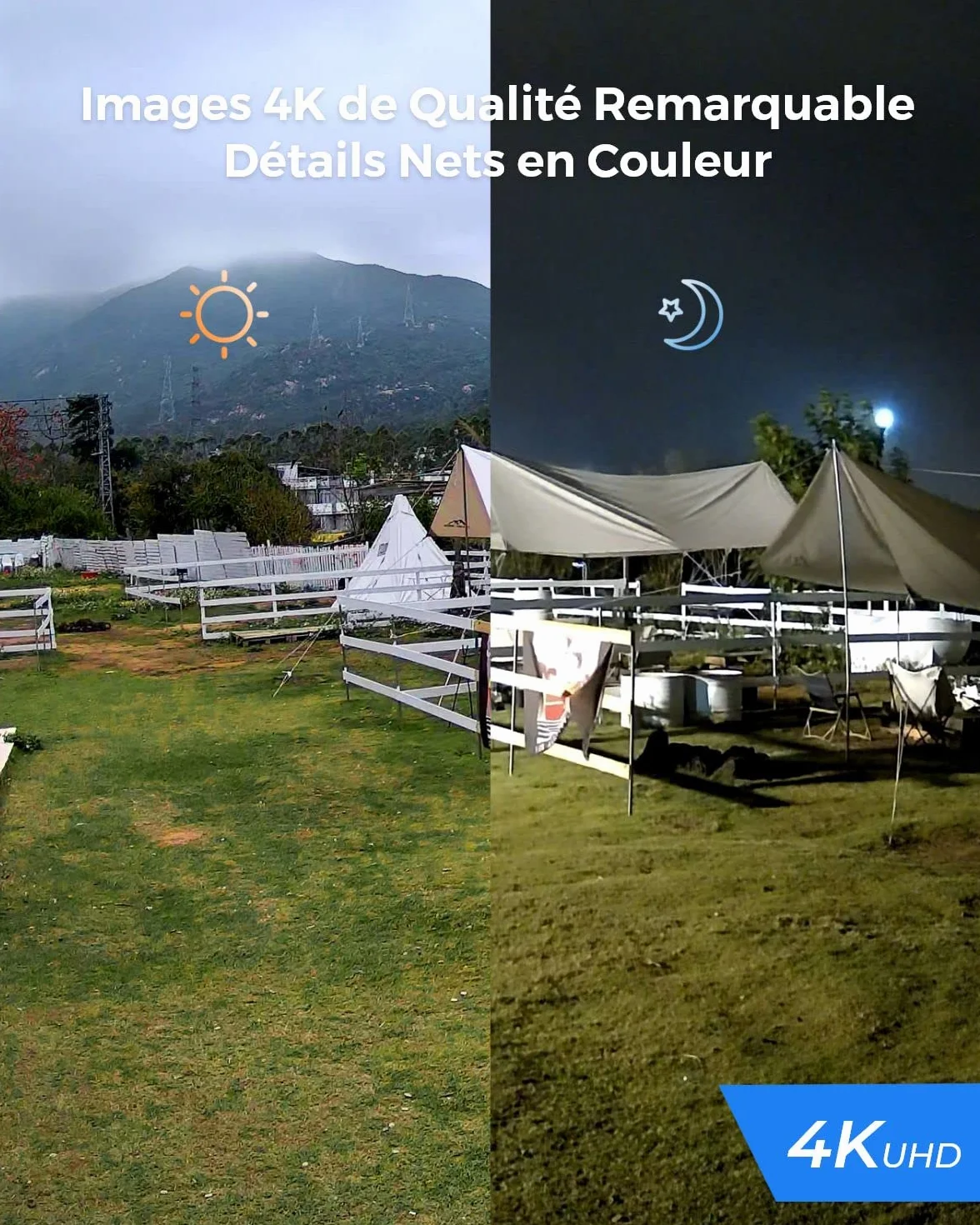 Reolink 4K Caméra de Surveillance Extérieure PoE avec Zoom Optique 5X, Vision Nocturne en Couleur, Audio Bidirectionnel, Détection de Personne/Véhicule, Alerte de Mouvement, Time-Lapse, RLC-811A