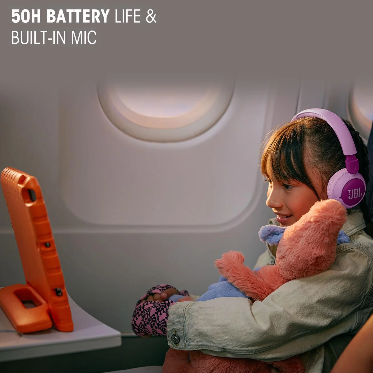 JBL Junior 320 BT, Casque Supra-auriculaire sans Fil pour Enfants, avec Microphone intégré, Bluetooth, Safe Sound, Coussinets Confortables, Set d'autocollants, Design Pliable, Vert