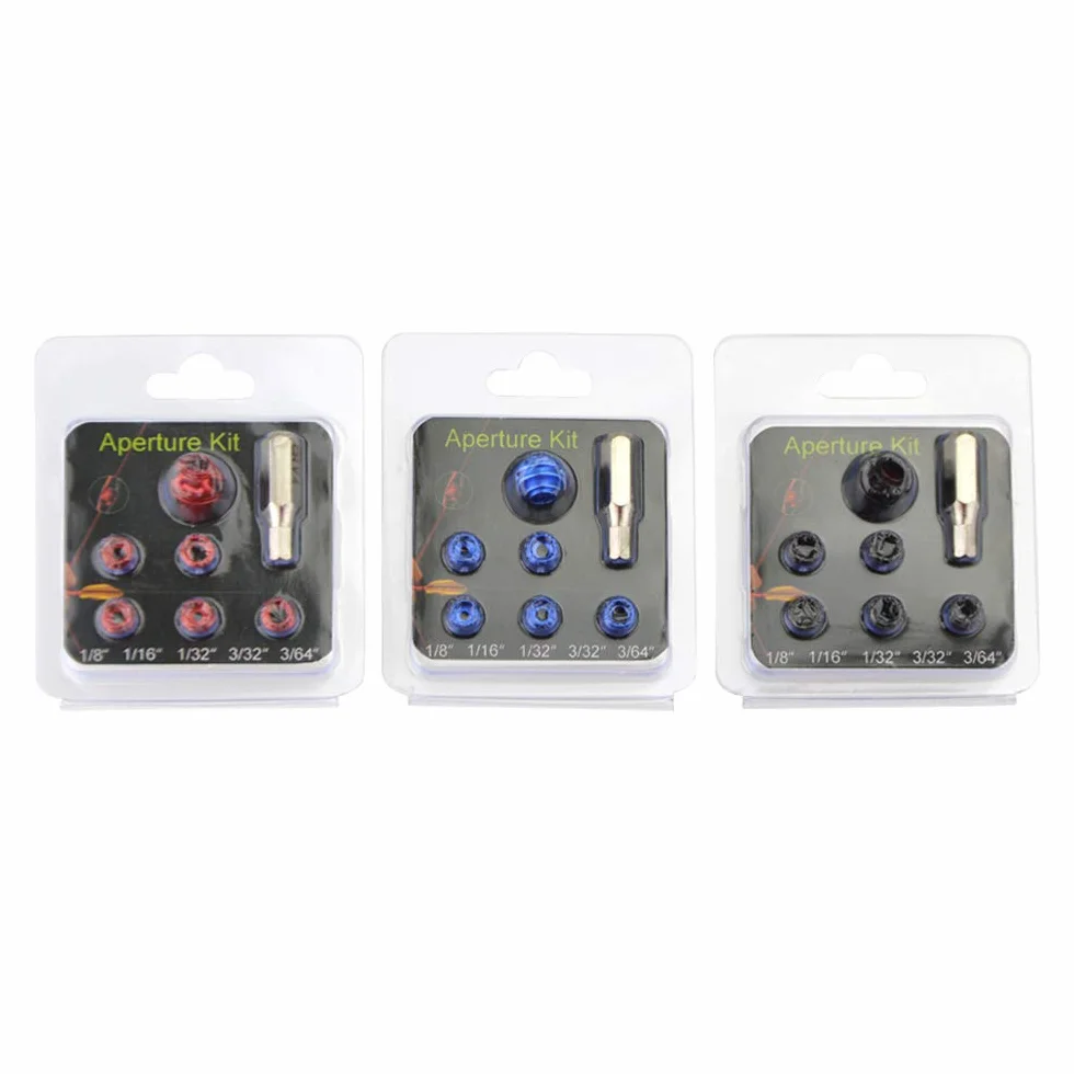 SHARROW Peep Sight 37/45 degrés Aluminium Housing Clarifier Lens 5 Tailles Noyau Intérieur Aperture Kit pour Arc à Poulies