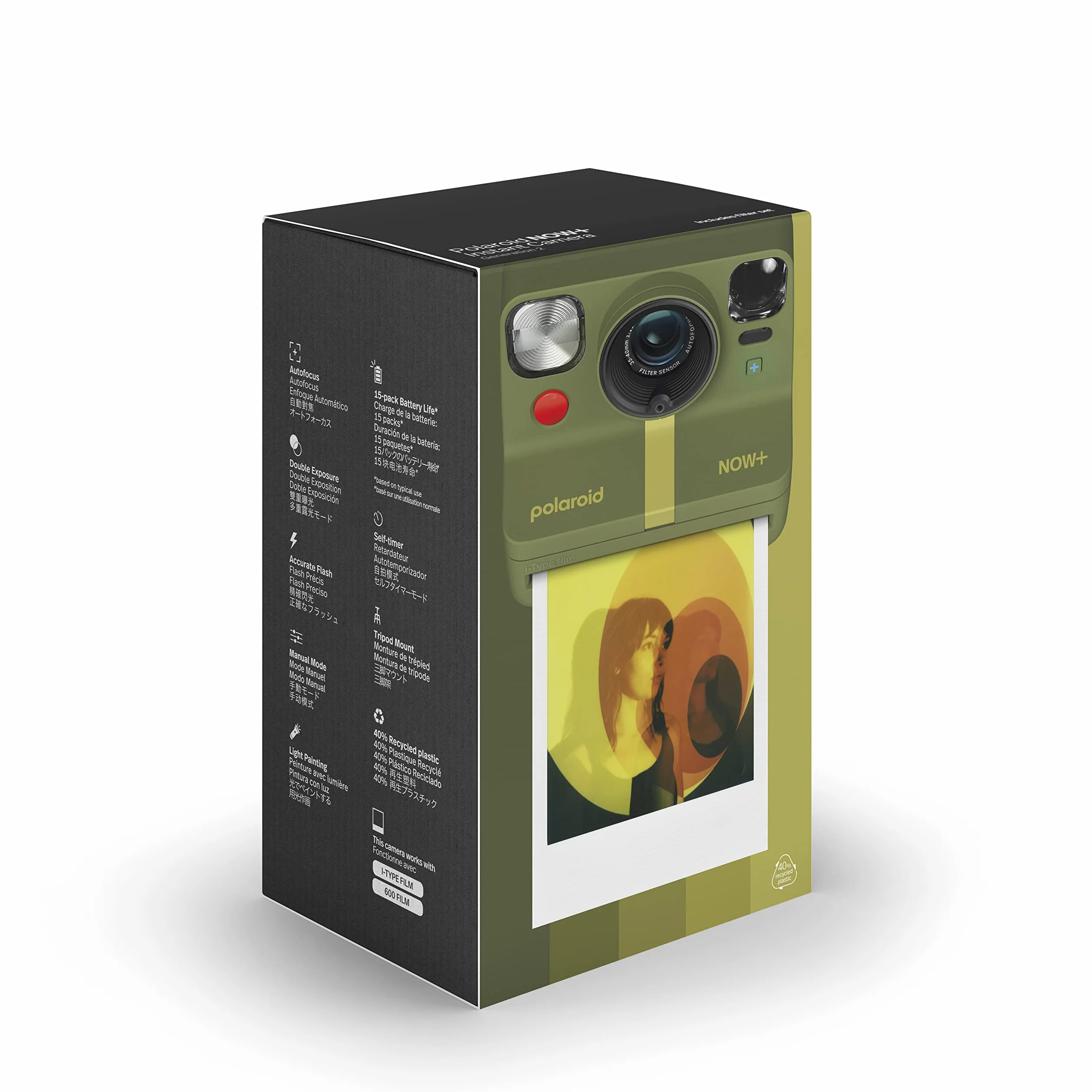 Polaroid Now+ Gen 2 Appareil Photo Instantané - Vert Forêt