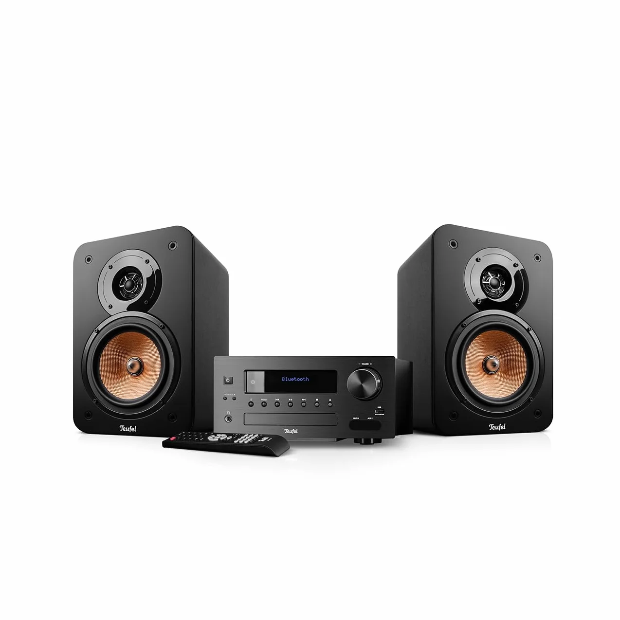 Teufel Ultima 20 KOMBO 2 Chaîne HiFi Stéréo Compacte CD Bluetooth USB Radio Numérique Dab+ FM Bass Reflex Noir