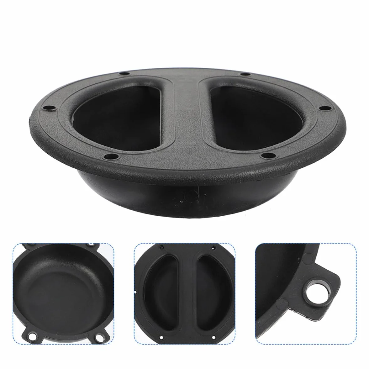 8 pièces Poignée Encastrée pour Enceinte Abs Noir Poignée Robuste pour Haut-parleurs et Caissons de Basse Design Simple et Résistant pour Transport Sécurisé