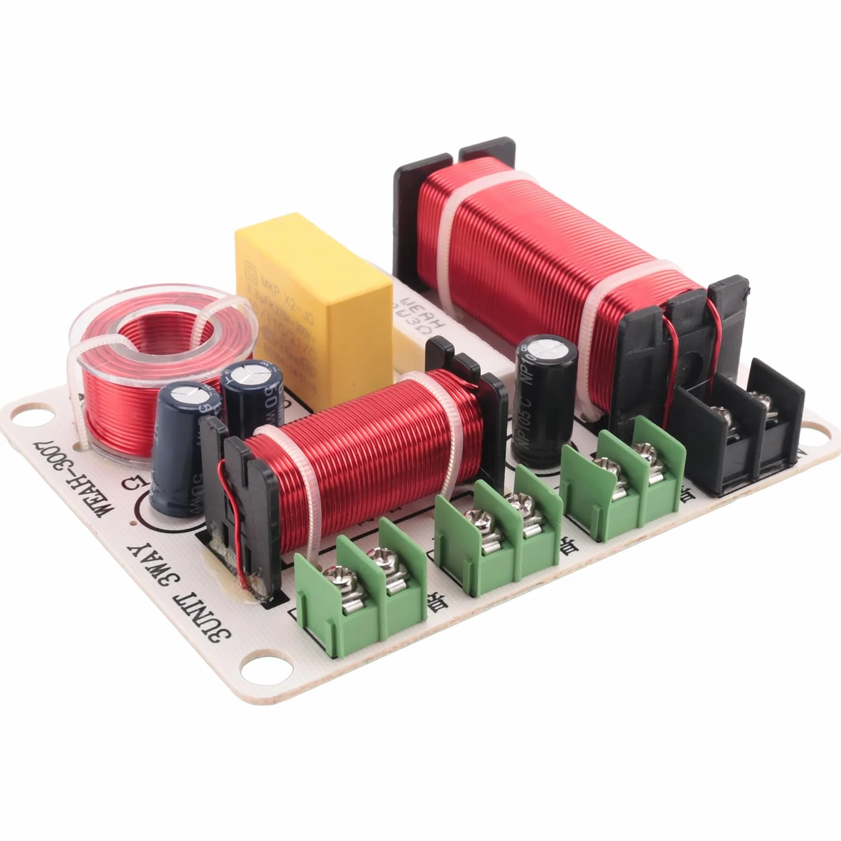Diviseur de Fréquence Haut-Parleur 3 Voies 300W Filtre Croisé HiFi