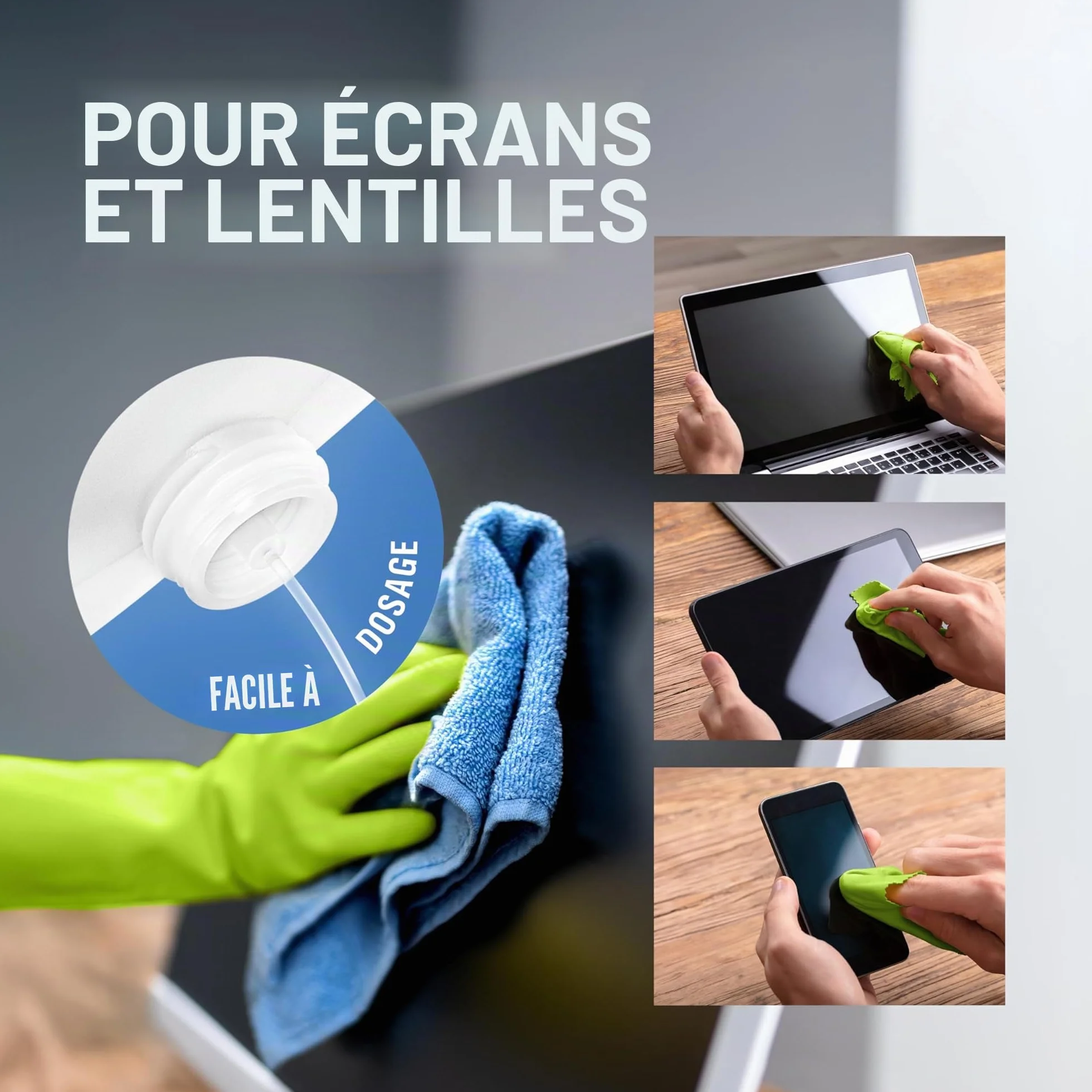 WoldoClean Isopropanol 99,9% Alcool Isopropylique 1L - IPA Haute Pureté, Incolore & Inodore, Sans Résidu pour Électronique, Imprimante 3D, Verre & Métal