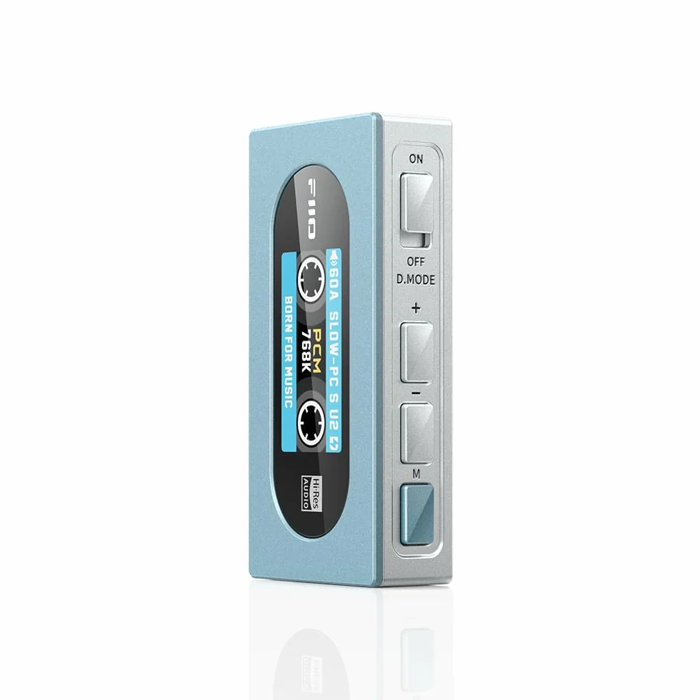 FiiO KA15 DAC Portable et amplificateur de Casque (Bleu)