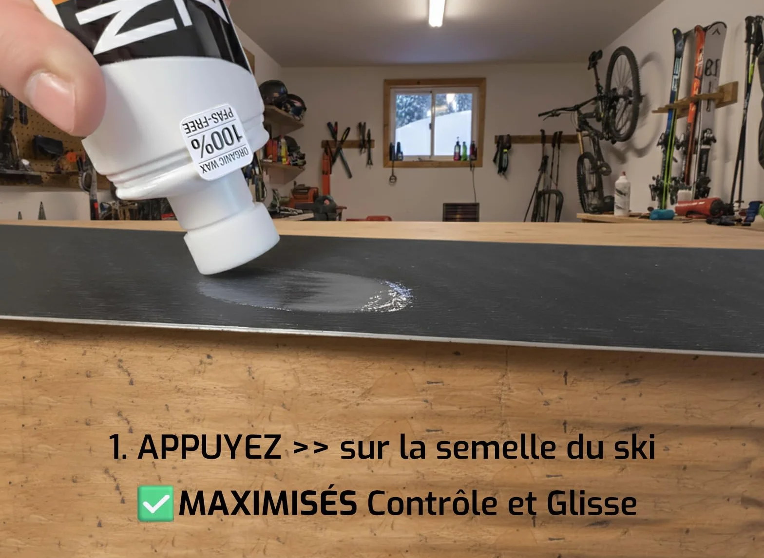 Fart liquide biologique pour skis de randonnée 100 ml