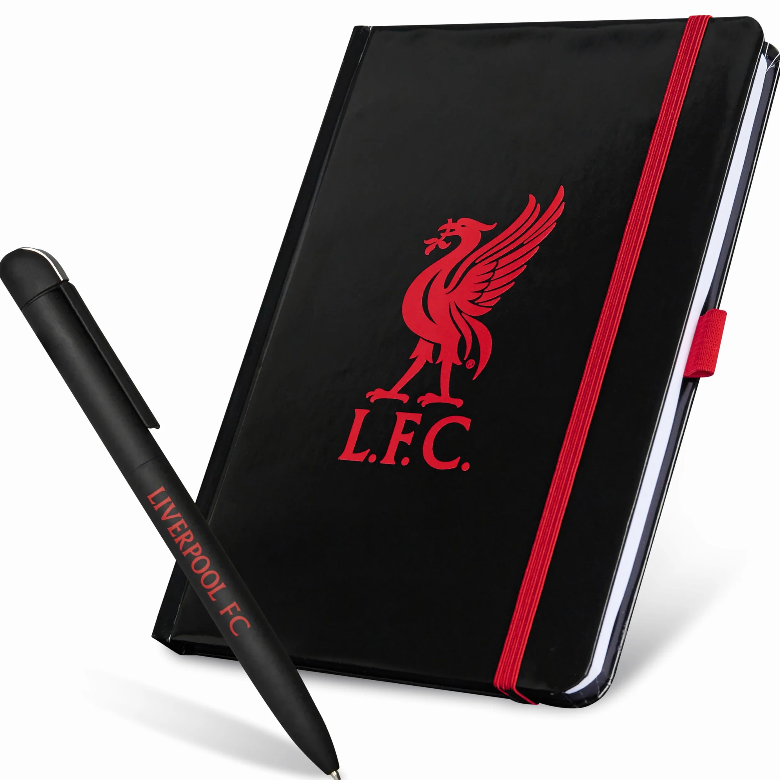Liverpool F.C. Set Papeterie Carnet Notes Ligné Stylo Noir