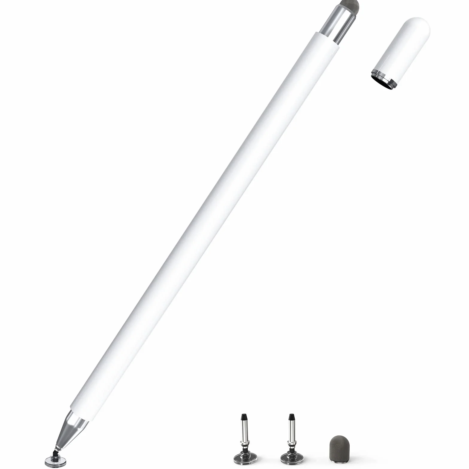Stylet Tablette, 2 en 1 Stylet Tactile Pencil Compatible avec Toutes Les Tablettes et Smartphones, iPhone, iPad, Samsung, Lenovo, Surface, Huawei, Xiaomi, Android, iOS, etc.