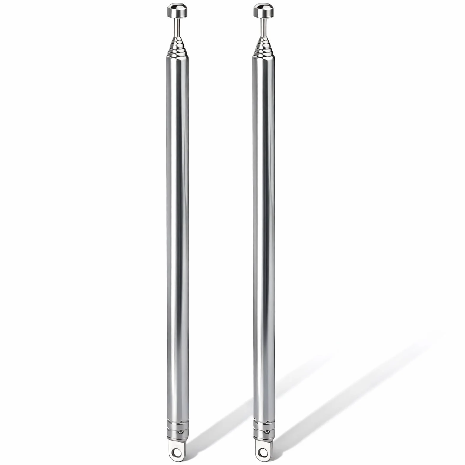 Bingfu Antenne Télescopique Radio FM Dab Portable Interieur 74 cm 7 Sections Antenne Remplacement pour pour Radio Transistor Poste Portable Tuner Chaîne HiFi Récepteur AV Home Cinéma Audio CD,2 Paquet