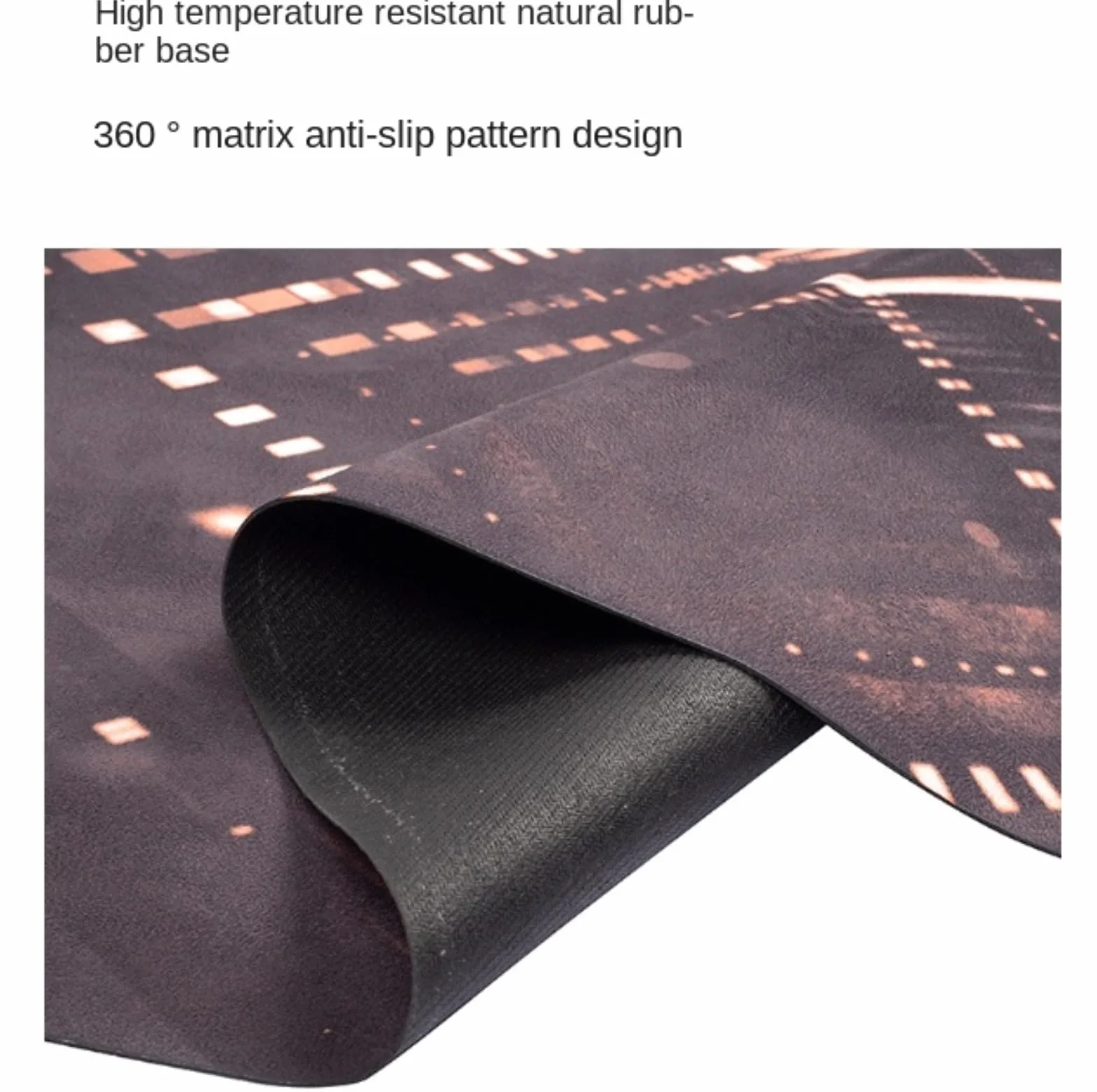 Tapis de réformateur Pilates antidérapant caoutchouc yoga gym pliable