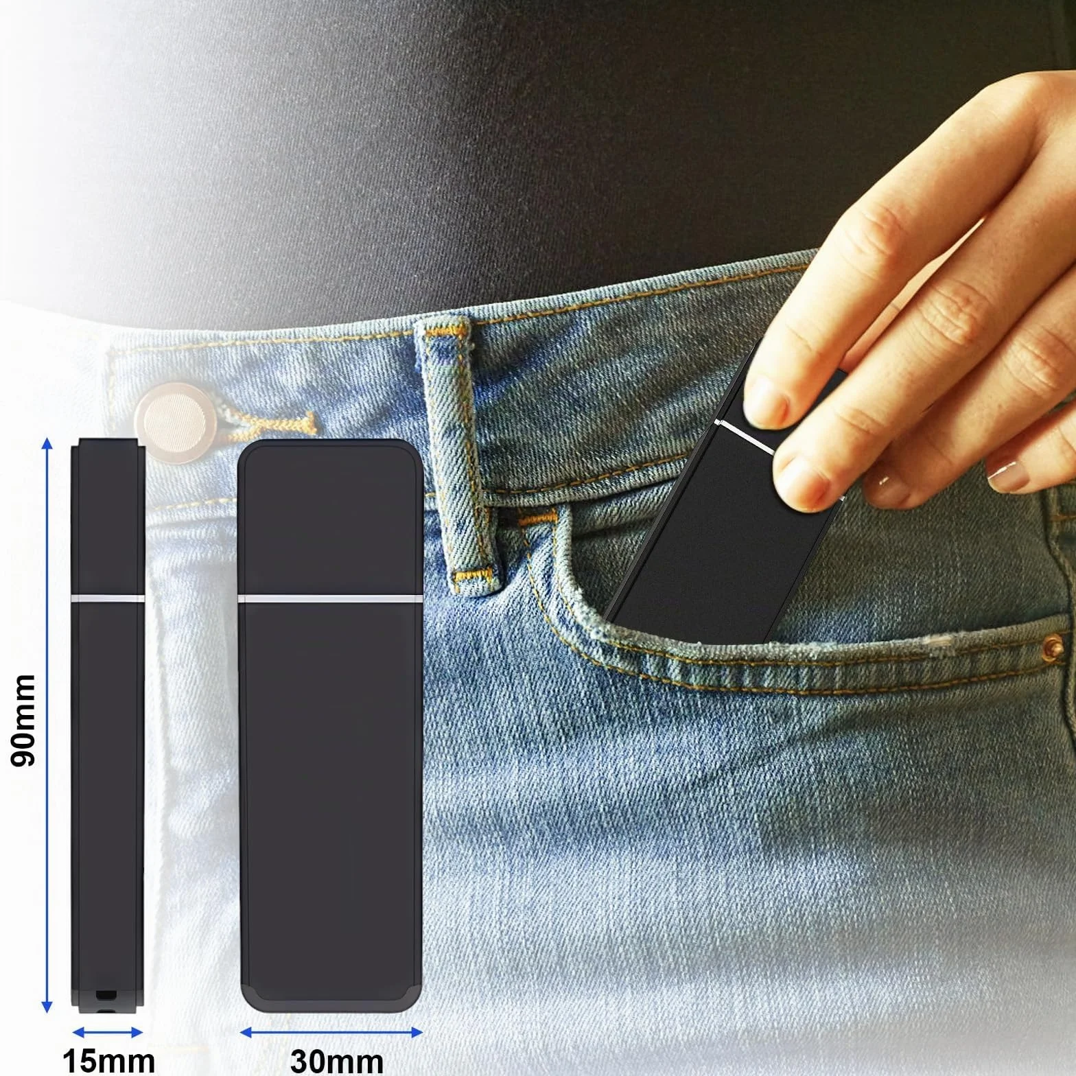 HGYGHO 64GB Caméra Cachée Clé USB, 1080P Mini Caméra Espion Clef USB avec Détection de Mouvement, Petite Camera Surveillance Espion Camera Corporelle Mémoire Stick pour la Maison et du Bureau