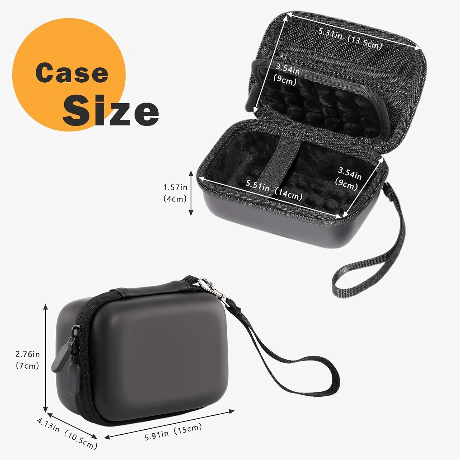 ProCase Étui pour Appareil Photo Canon G7X Mark III/II, SX740 HS, Sony ZV‑1F, Ricoh GR III, Lumix TZ99, Kodak WPZ2, Sacoche de Transport pour Caméra Numérique -Noir