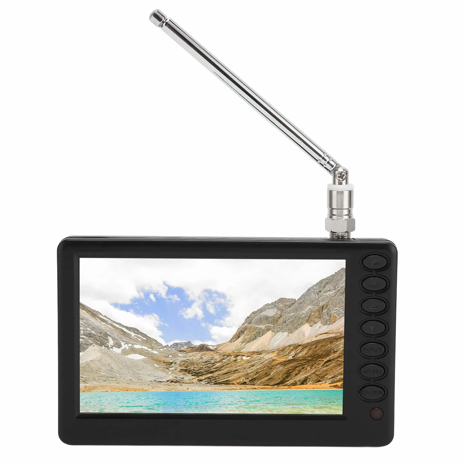 KIMISS Mini Téléviseur Portable 5 Pouces ISDB-T TV Numérique Rechargeable 1080P Radio FM 110-220V