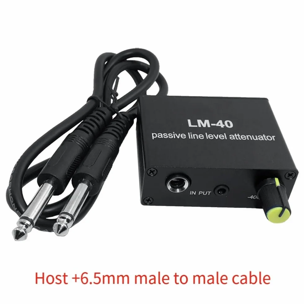 Atténuateur Audio Passif, Carte Son de Signal de Sortie Ligne, Haut-Parleur, Microphone, Convertisseur de Niveau Haut et Bas + Ligne 6,5