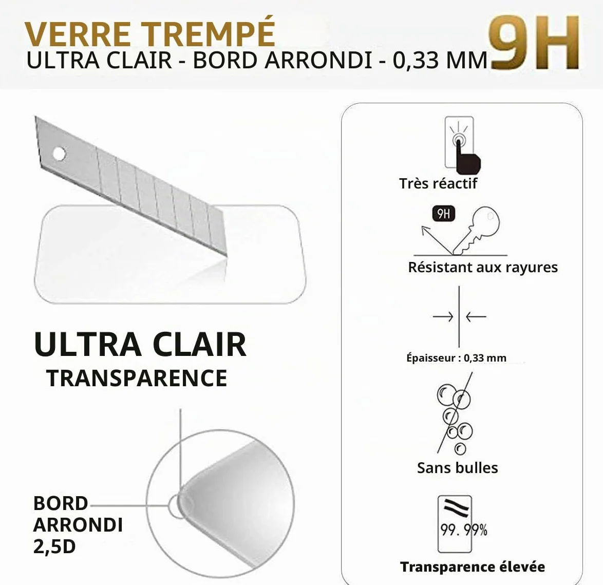 NEW'C Lot de 2, Verre Trempé pour Samsung Galaxy S20 FE / S20 FE 5G, Film Protection écran -sans Bulles d'air -Ultra Résistant (0,33mm HD Ultra Transparent) Dureté 9H Glass