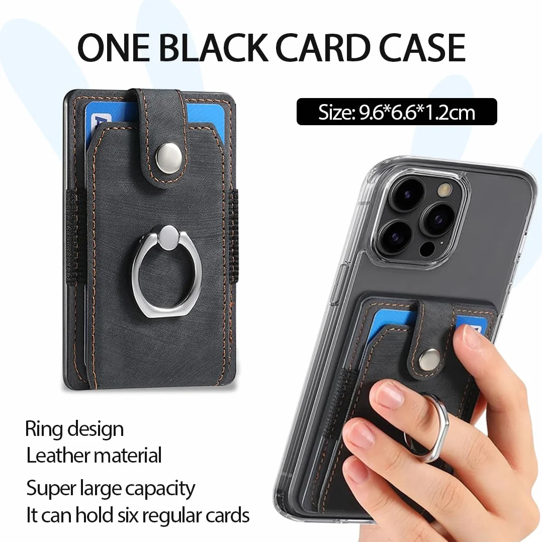 JEYORZY 1 porte-cartes pour téléphone portable, portefeuille en cuir synthétique avec support
