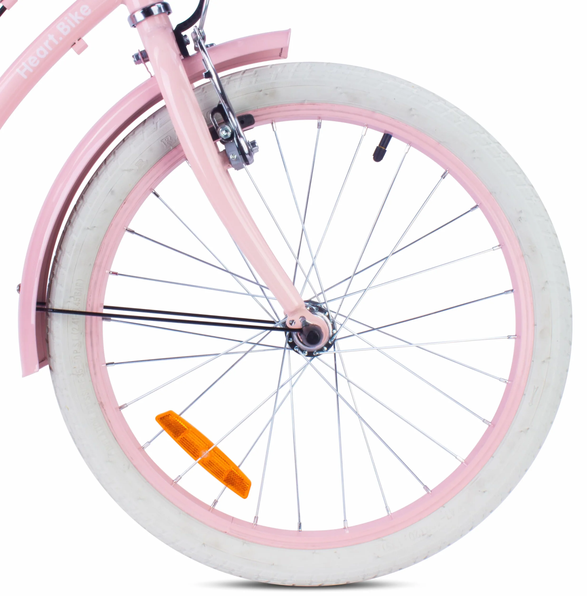 Vélo Fille Sun Baby Heart 20/24 Pouces 6-12 Ans V-Brake Porte-Bagages