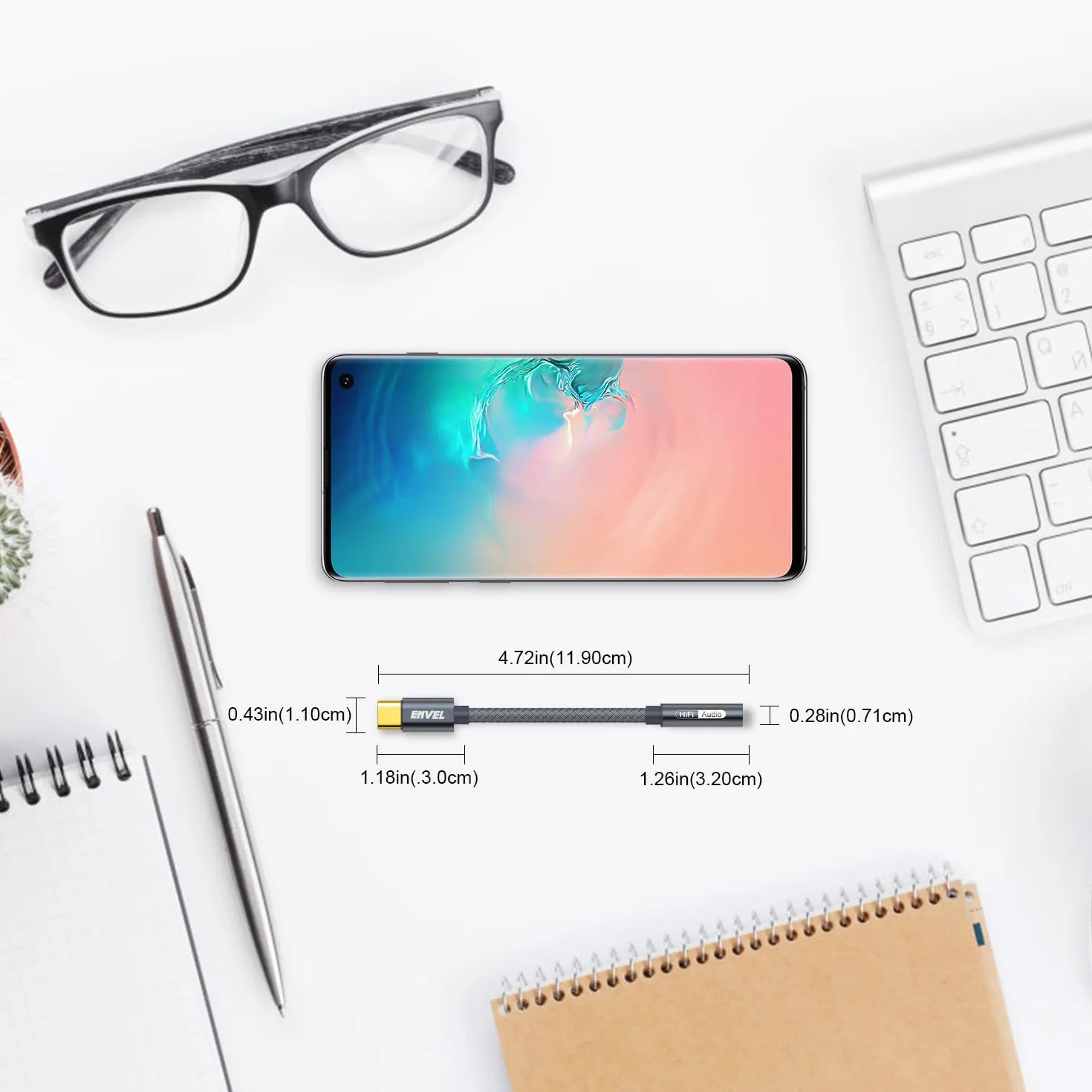 Adaptateur USB C vers Jack 3,5 mm, câble audio Type C vers auxiliaire pour Samsung Galaxy S24 S23 S20, iPad Pro, Google Pixel