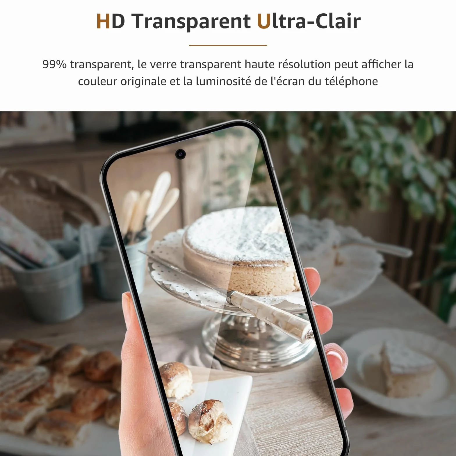 Cable Leader Verre Trempé pour Google Pixel 9 5G, pas de bulles protection écran, Dureté 9H, Couverture 2.5D, Anti-huile, Sensible au Toucher, 0.33mm Transparent HD Pixel 9 vitre protection-2 pièces
