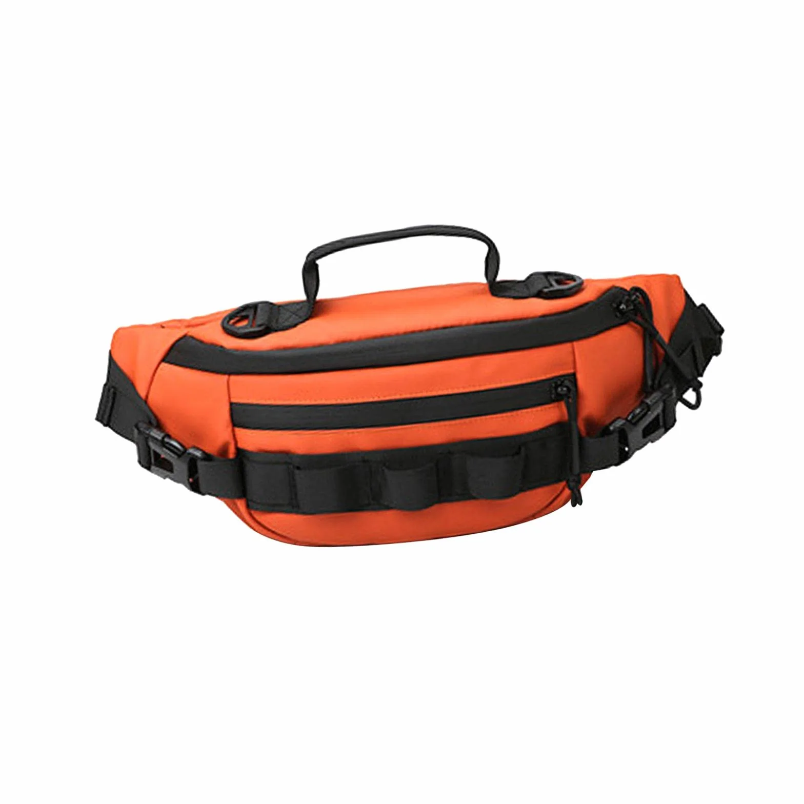 Sac Banane de Course Classique avec Sangle Réglable Léger, Orange