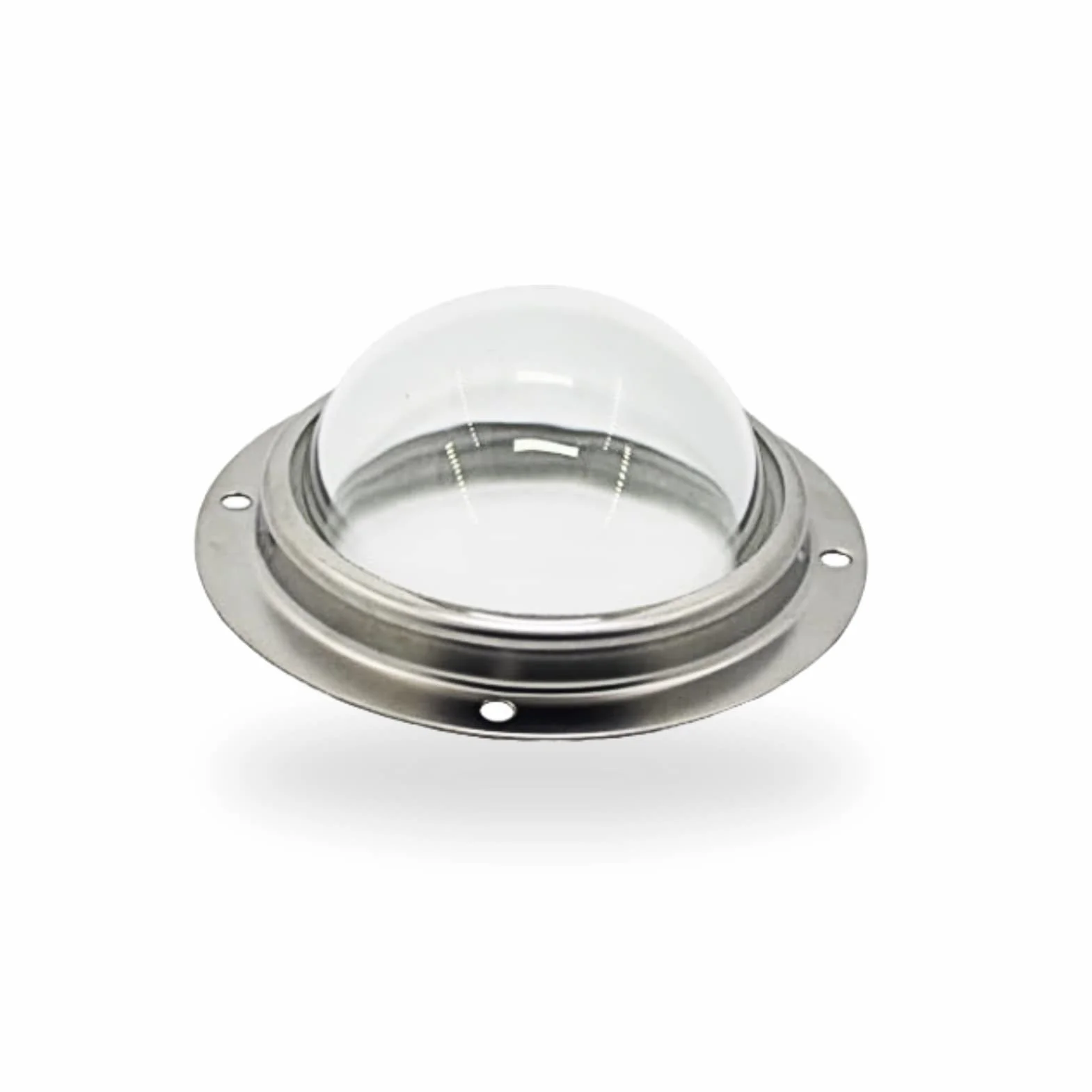 Condensateur LED Plano Convexe Lentille en Verre 100mm avec Support Fixe pour LED de 20W à 200W