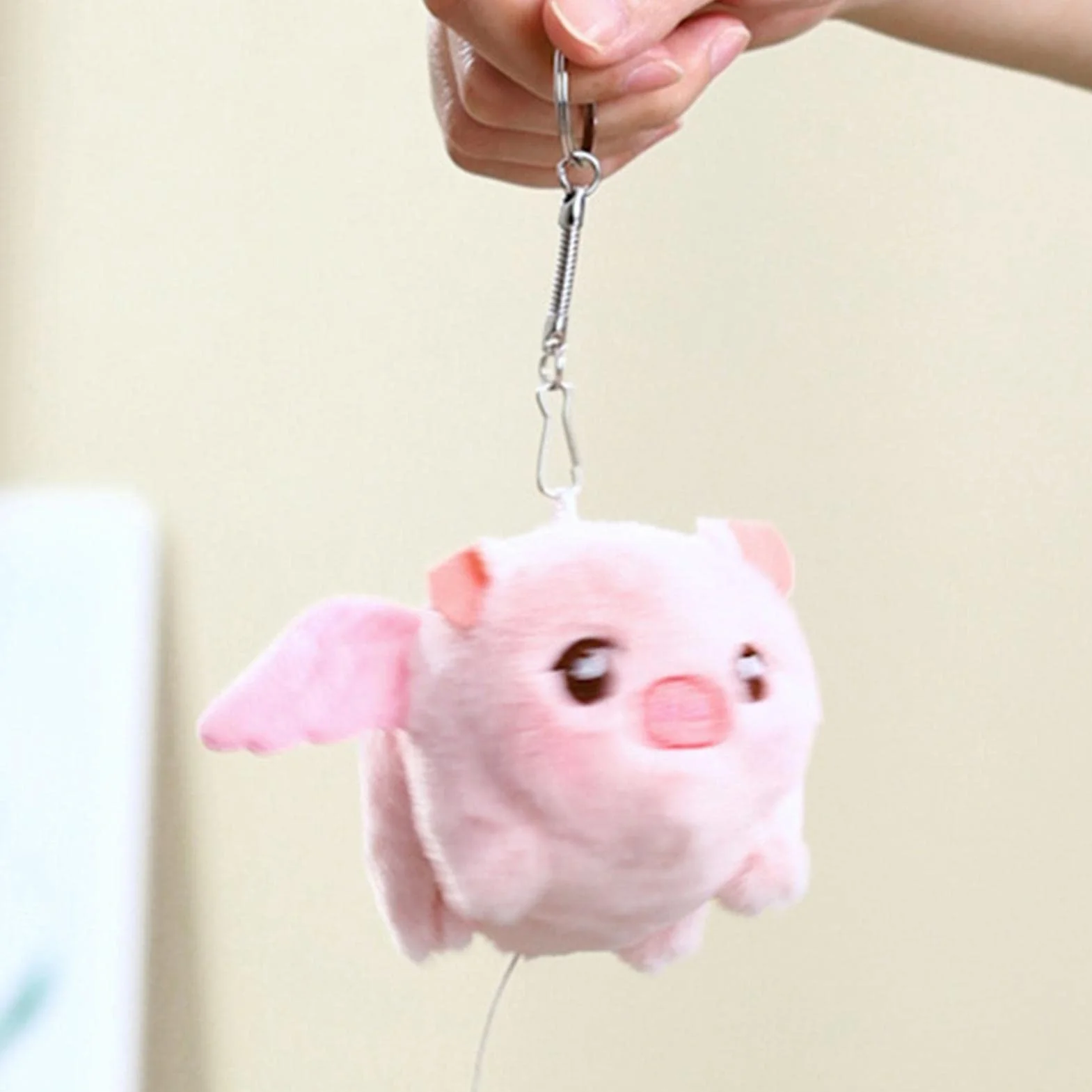 Peluche Cochon Rotation Queue Mécanique Marche