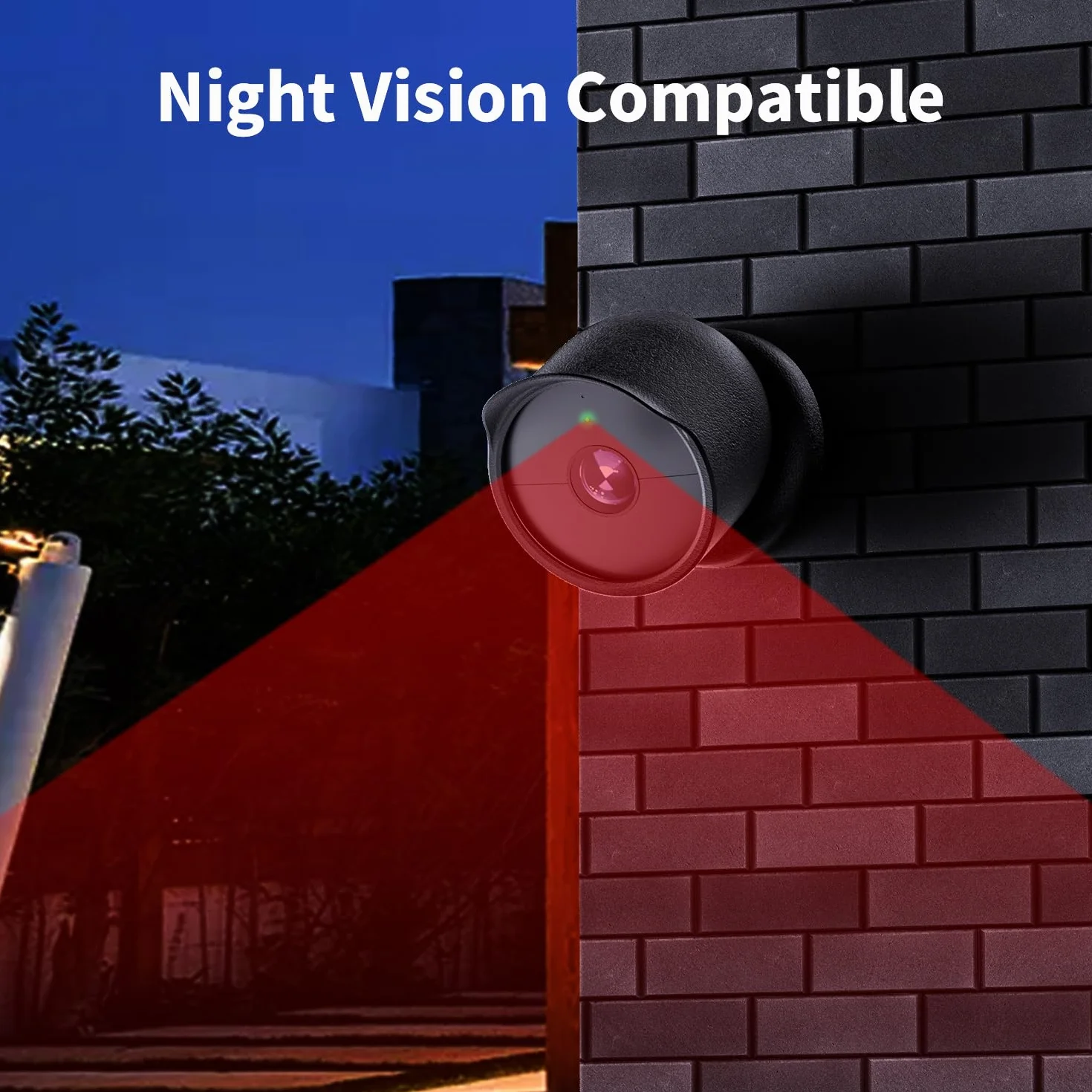 Housse de Protection en Silicone Compatible avec la caméra de sécurité extérieure ou intérieure Google Nest Cam (Batterie), étui étanche et Anti-poussière pour caméra Google Nest Cam (Batterie)