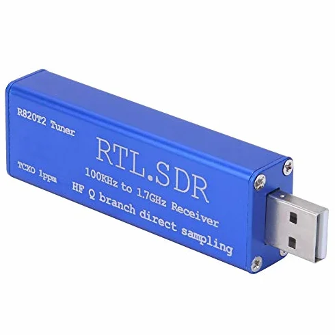 Récepteur récepteur du tuner 100 KHz-1,7 GHz Récepteur USB UHF VHF RTL-SDR RTL2832U + Chipset R820T2