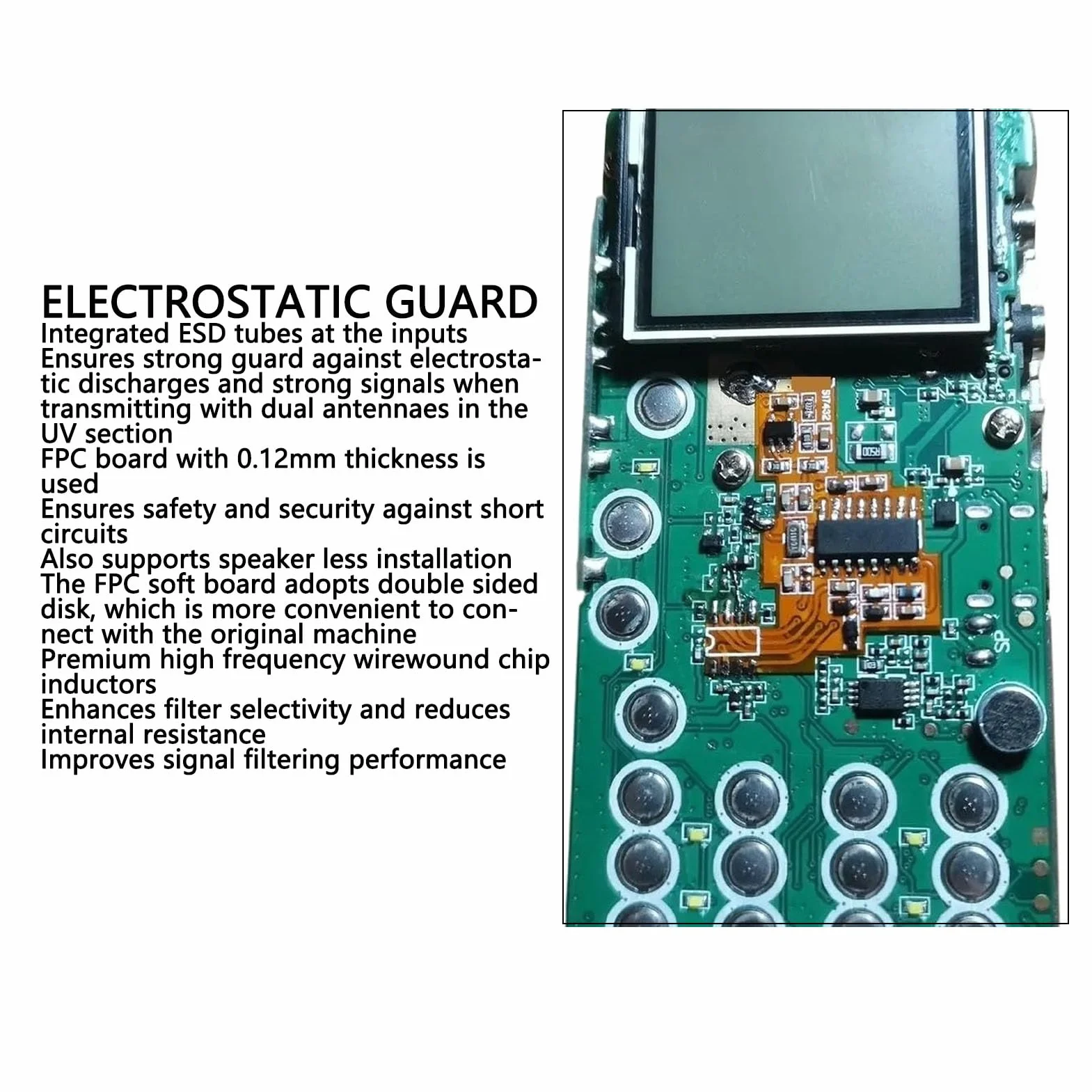 Quansheng UV K6 UV K5 Module de Modification Radio 2 Voies avec Puce SI4732, Carte Souple FPC 0,12 mm
