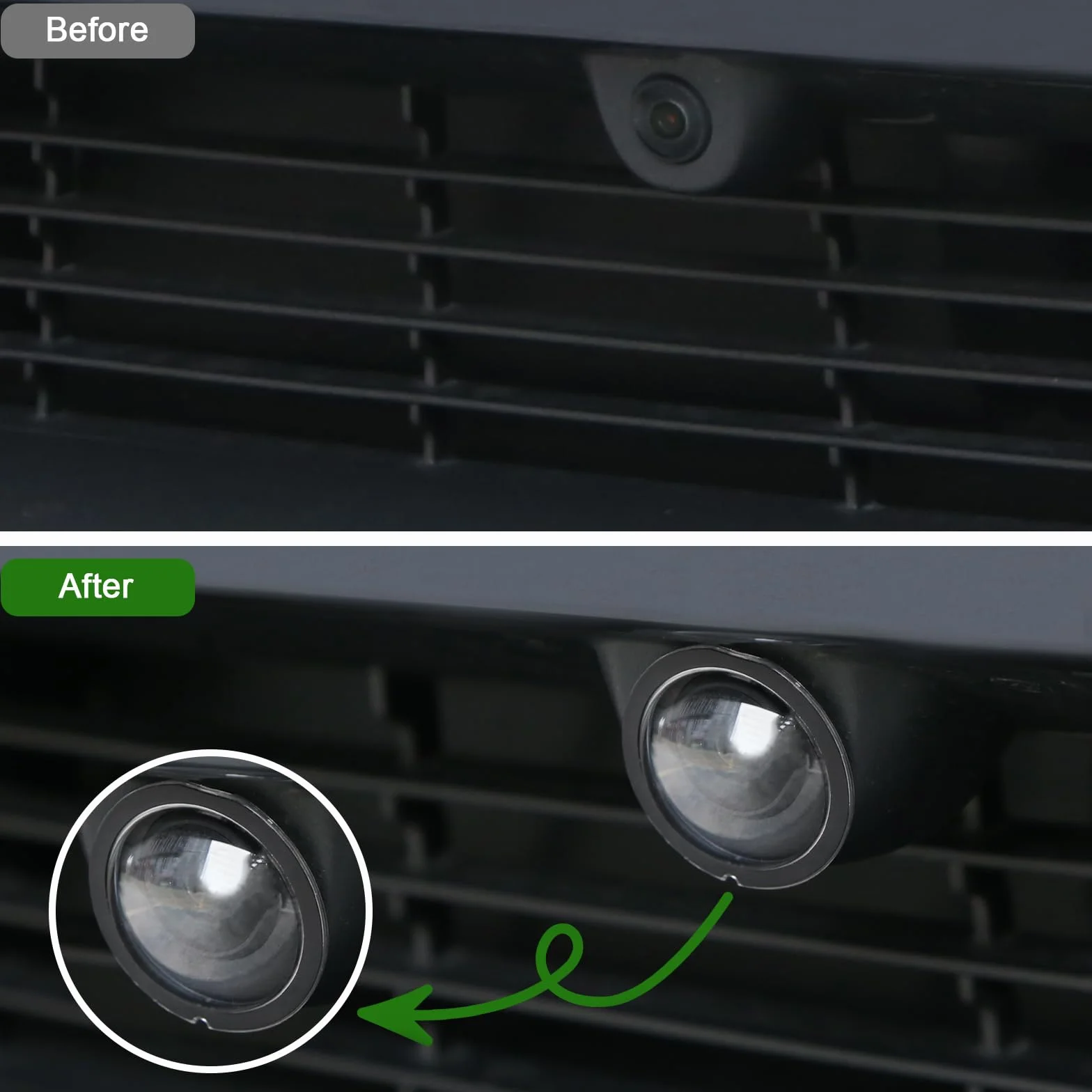 Lot de 2 protections d'objectif pour Tesla Model Y Juniper/Model YL 2025 2026, avant et arrière de caméra de voiture pour caméra Inst360 X3