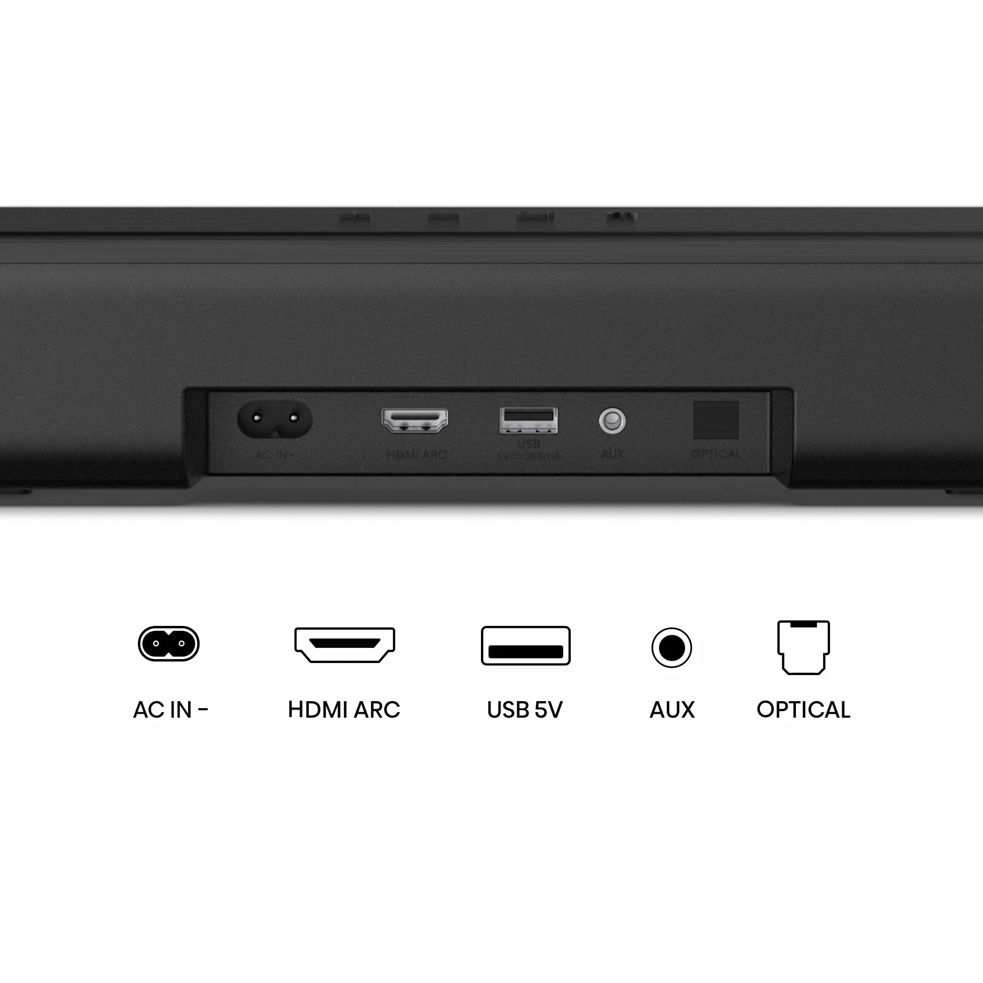 Hisense HS1000 Barre de Son 2.0 CH 120W Dolby Audio DTS Virtual:X Bluetooth 5.3 HDMI Arc Noir